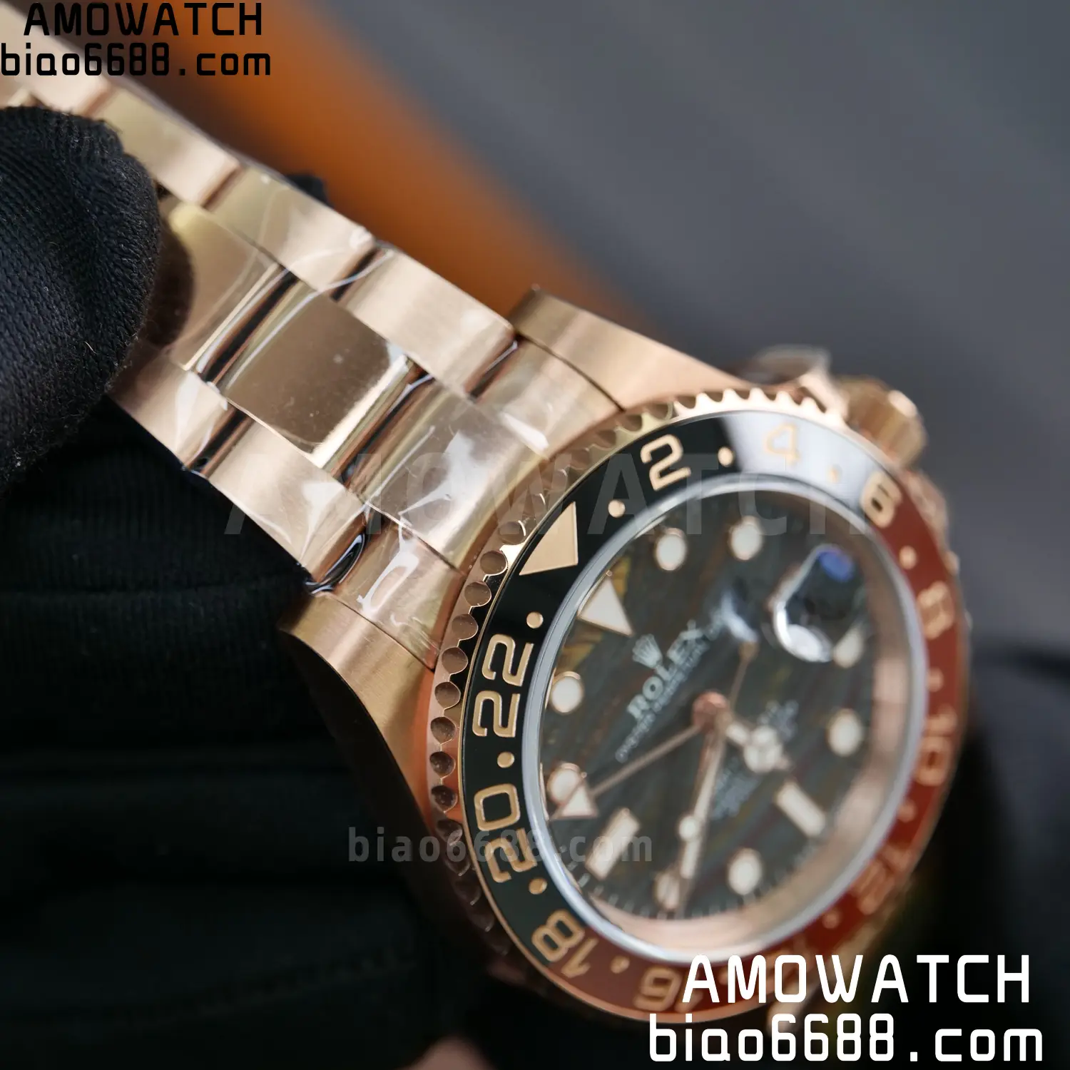 Rolex GMT-Master II M126715CHNR RG ARF Factory 1:1 Best Edition on Oyster Bracelet DD3285 74 314a505cd6cda77 阿默表行AmoWatch