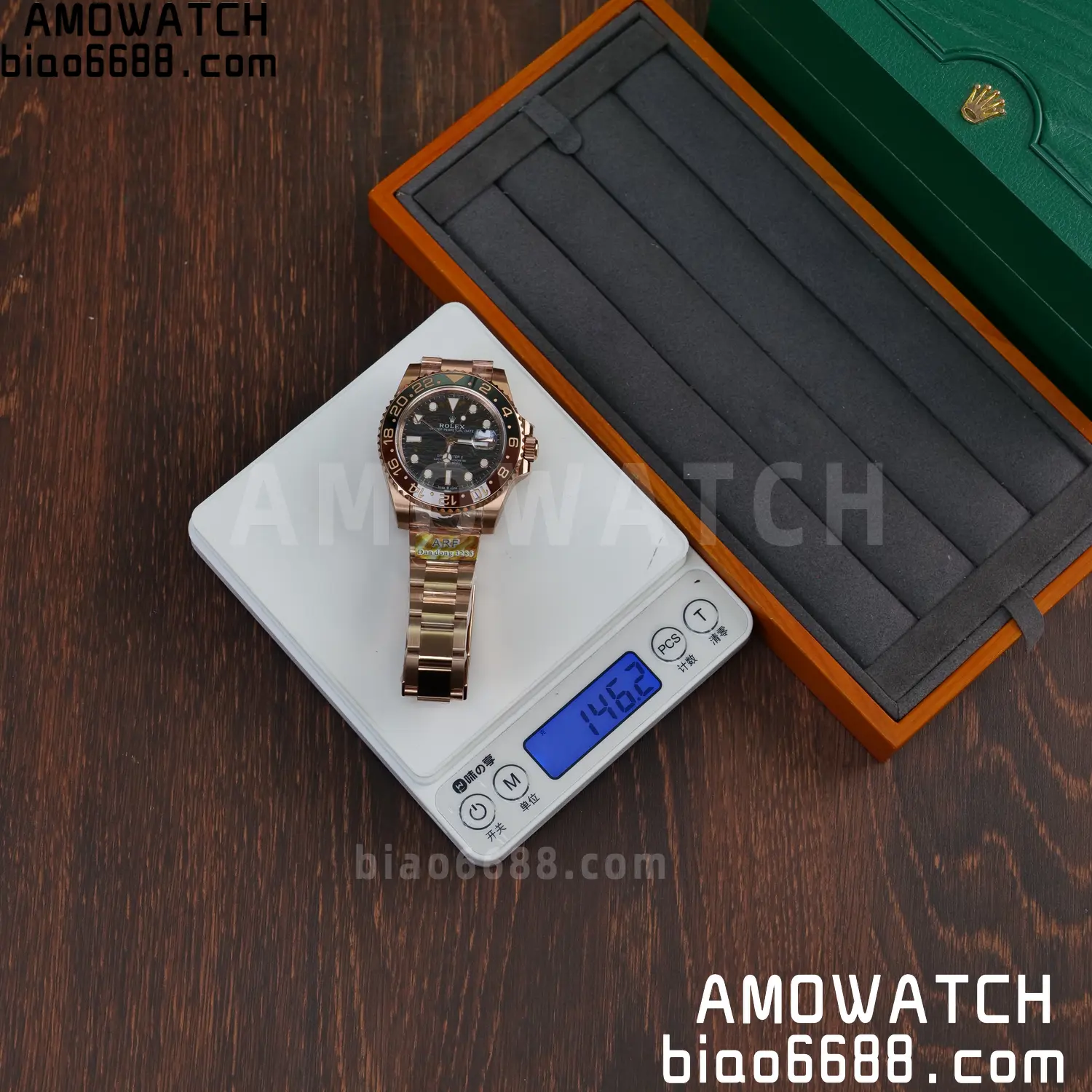Rolex GMT-Master II M126715CHNR RG ARF Factory 1:1 Best Edition on Oyster Bracelet DD3285 59 662b027d7b0a3a2 阿默表行AmoWatch