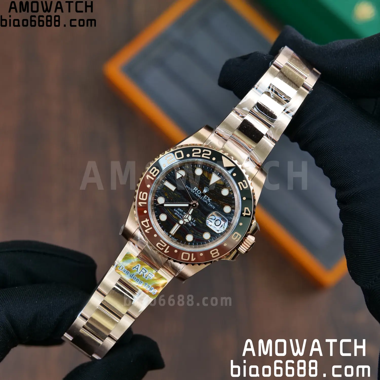 Rolex GMT-Master II M126715CHNR RG ARF Factory 1:1 Best Edition on Oyster Bracelet DD3285 63 6c33347d06d4f3b 阿默表行AmoWatch