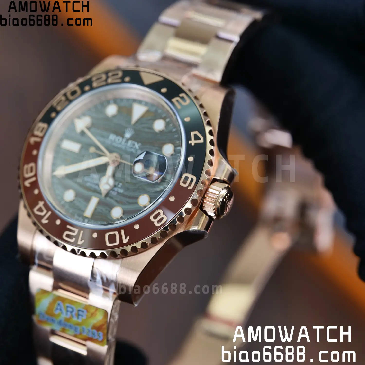 Rolex GMT-Master II M126715CHNR RG ARF Factory 1:1 Best Edition on Oyster Bracelet DD3285 71 810e2e7f3631b6d 阿默表行AmoWatch