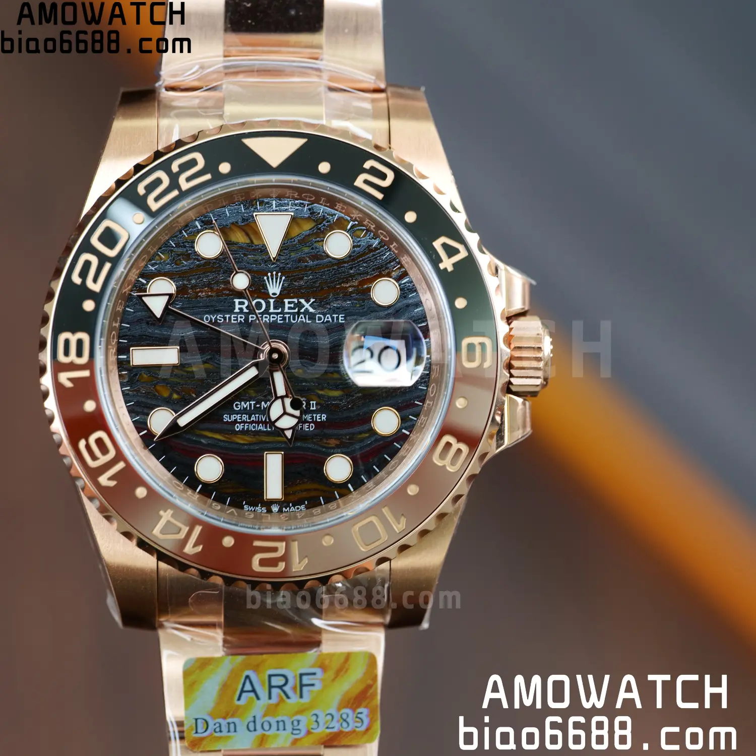 Rolex GMT-Master II M126715CHNR RG ARF Factory 1:1 Best Edition on Oyster Bracelet DD3285 67 d44d11ec07732d5 阿默表行AmoWatch