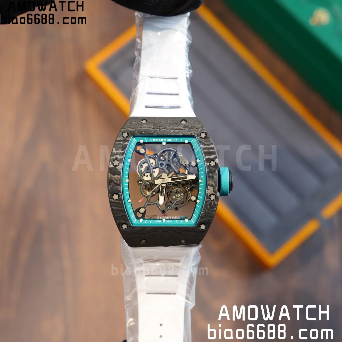 Custom Made Richard Mille RM055 NTPT 'Yas Marina Circuit' Carbon Vaucher RMUL2 Super Clone 104 03a679f03b5b51e 阿默表行AmoWatch