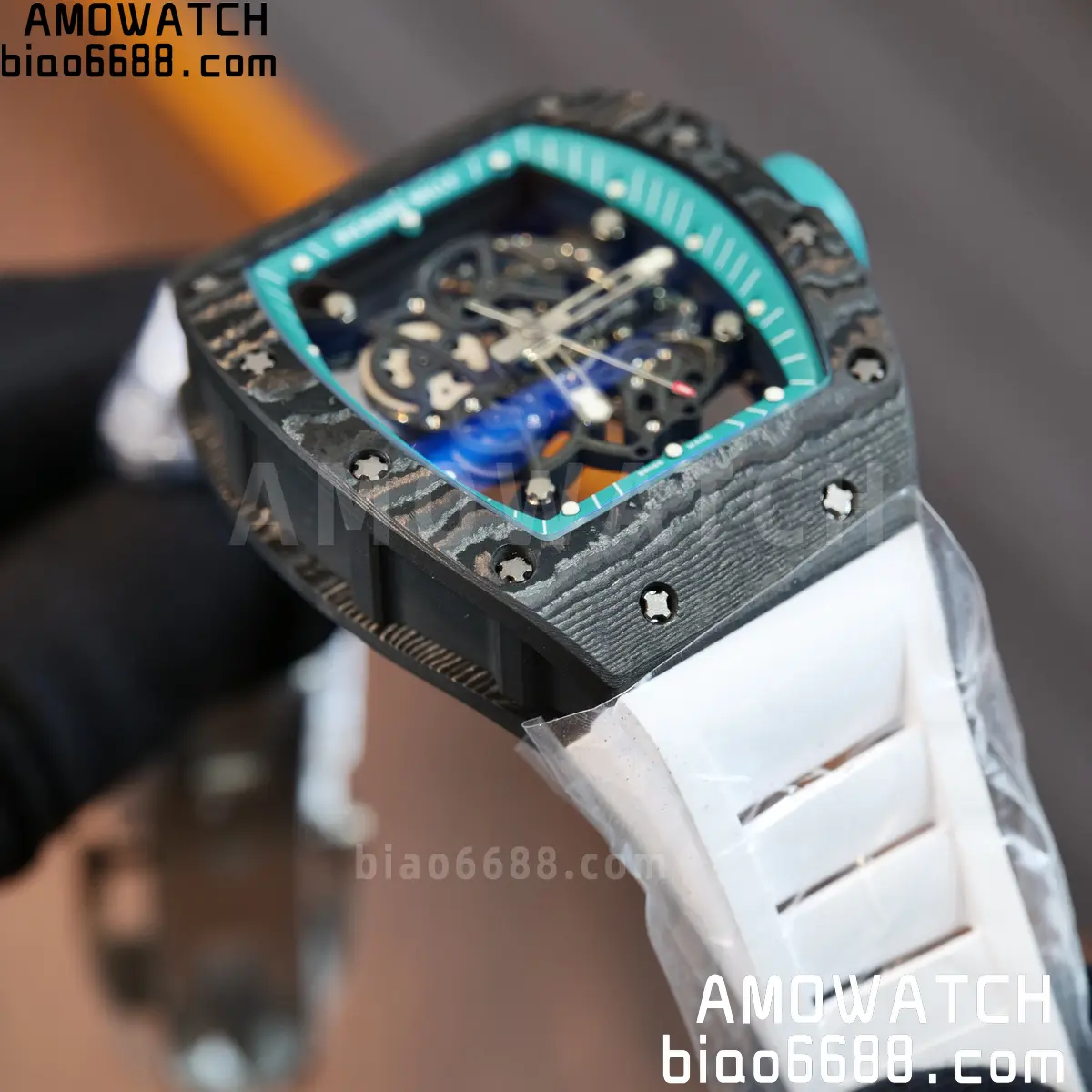 Custom Made Richard Mille RM055 NTPT 'Yas Marina Circuit' Carbon Vaucher RMUL2 Super Clone 107 07efcdad94216e5 阿默表行AmoWatch