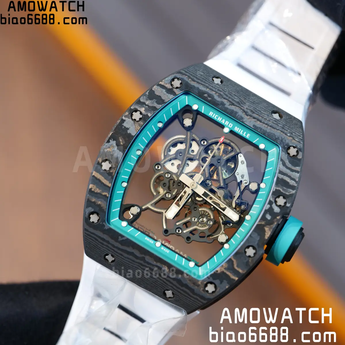 Custom Made Richard Mille RM055 NTPT 'Yas Marina Circuit' Carbon Vaucher RMUL2 Super Clone 120 0ff750878afe7eb 阿默表行AmoWatch