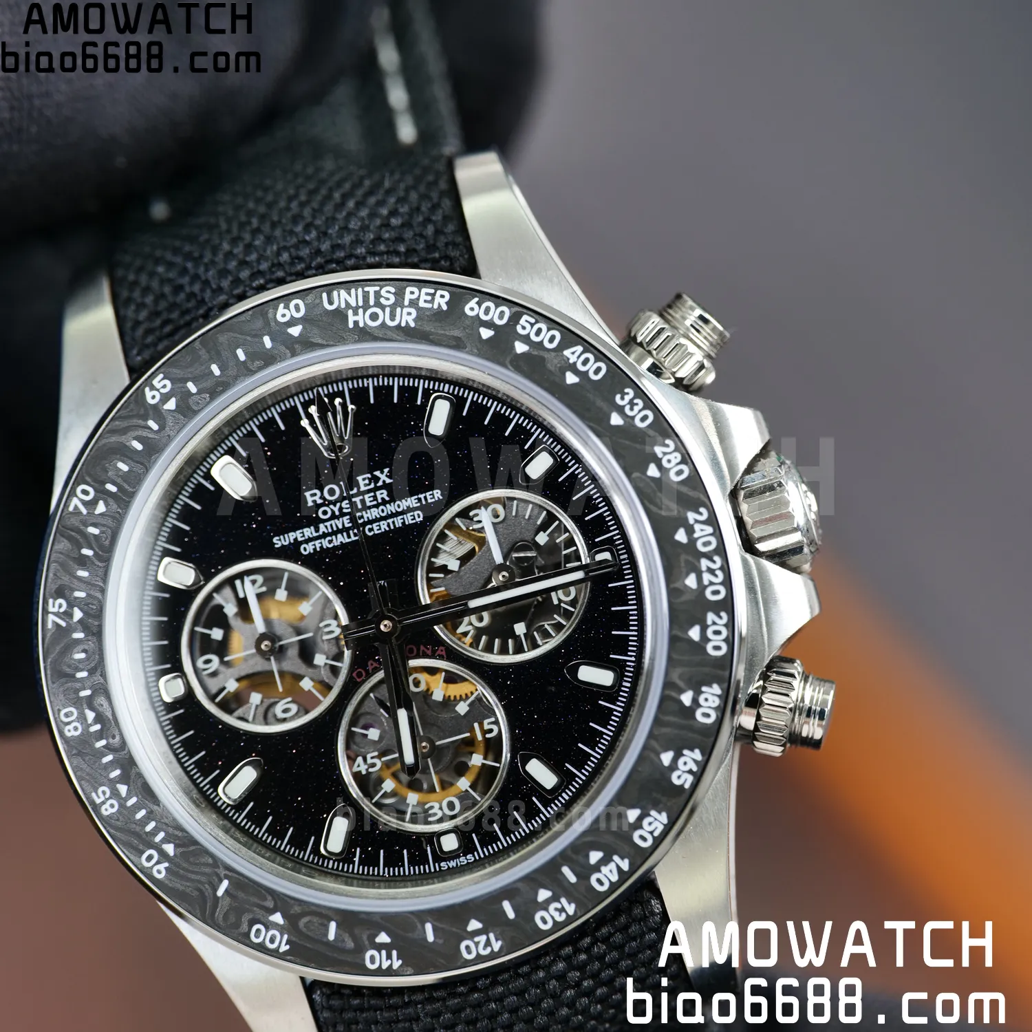 Rolex DIW Ventura Daytona ADGF Best Edition Stars Dial on Black Nylon Strap SA4130 72 235f6041f920ddf 阿默表行AmoWatch