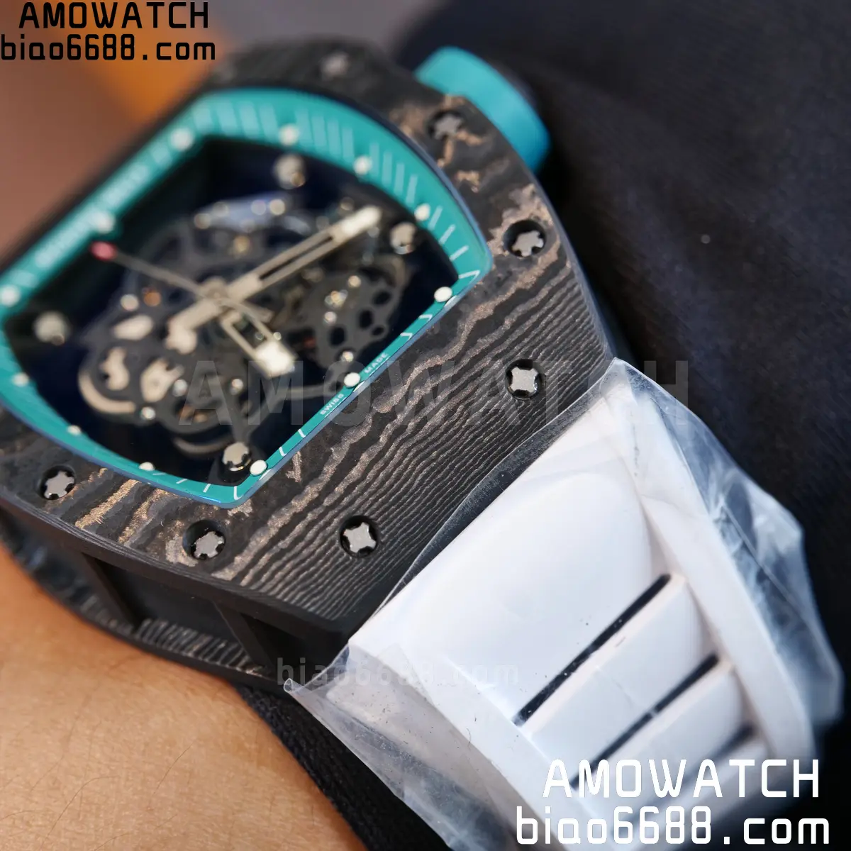 Custom Made Richard Mille RM055 NTPT 'Yas Marina Circuit' Carbon Vaucher RMUL2 Super Clone 134 2dde40788f5159f 阿默表行AmoWatch