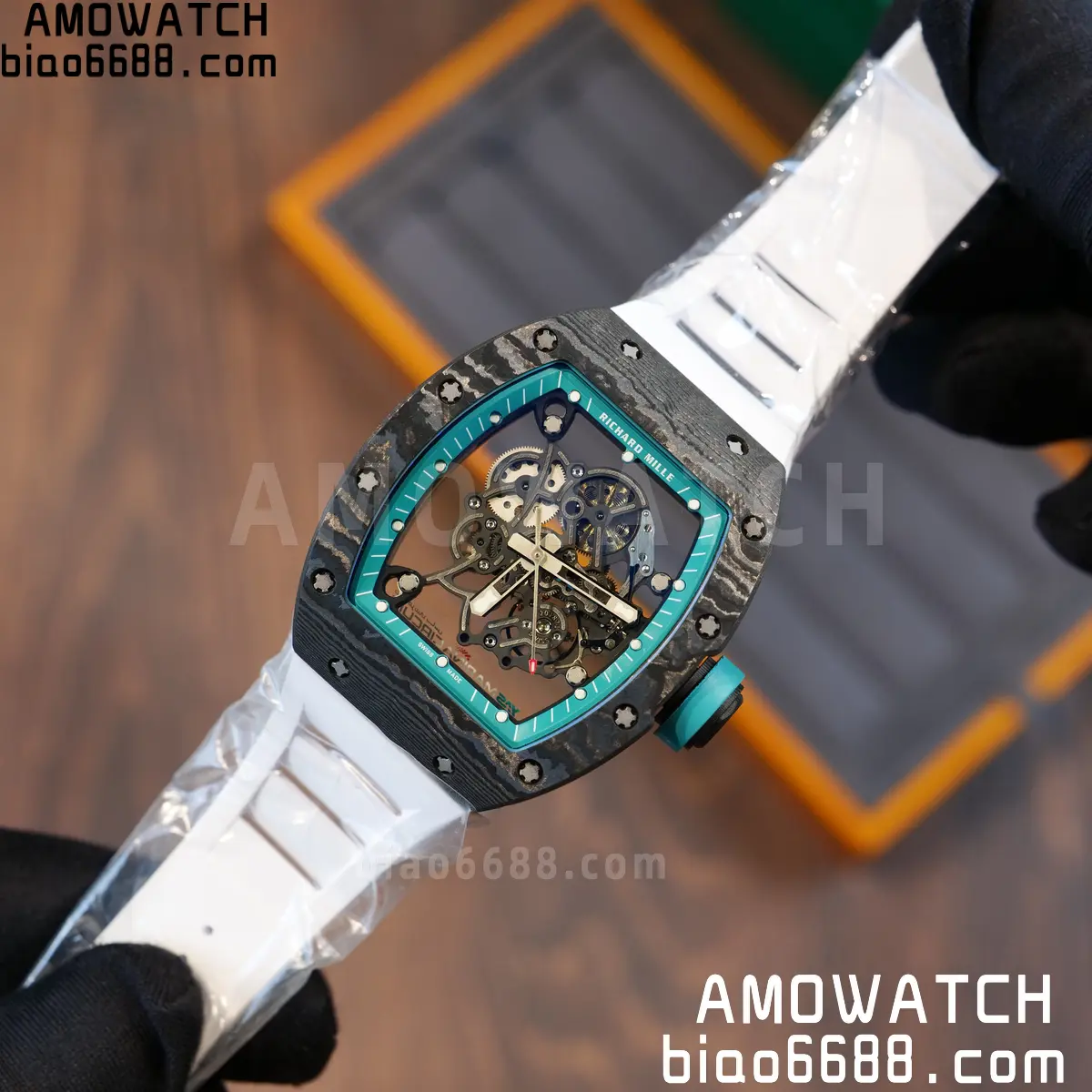 Custom Made Richard Mille RM055 NTPT 'Yas Marina Circuit' Carbon Vaucher RMUL2 Super Clone 101 33c78c82cf244cf 阿默表行AmoWatch