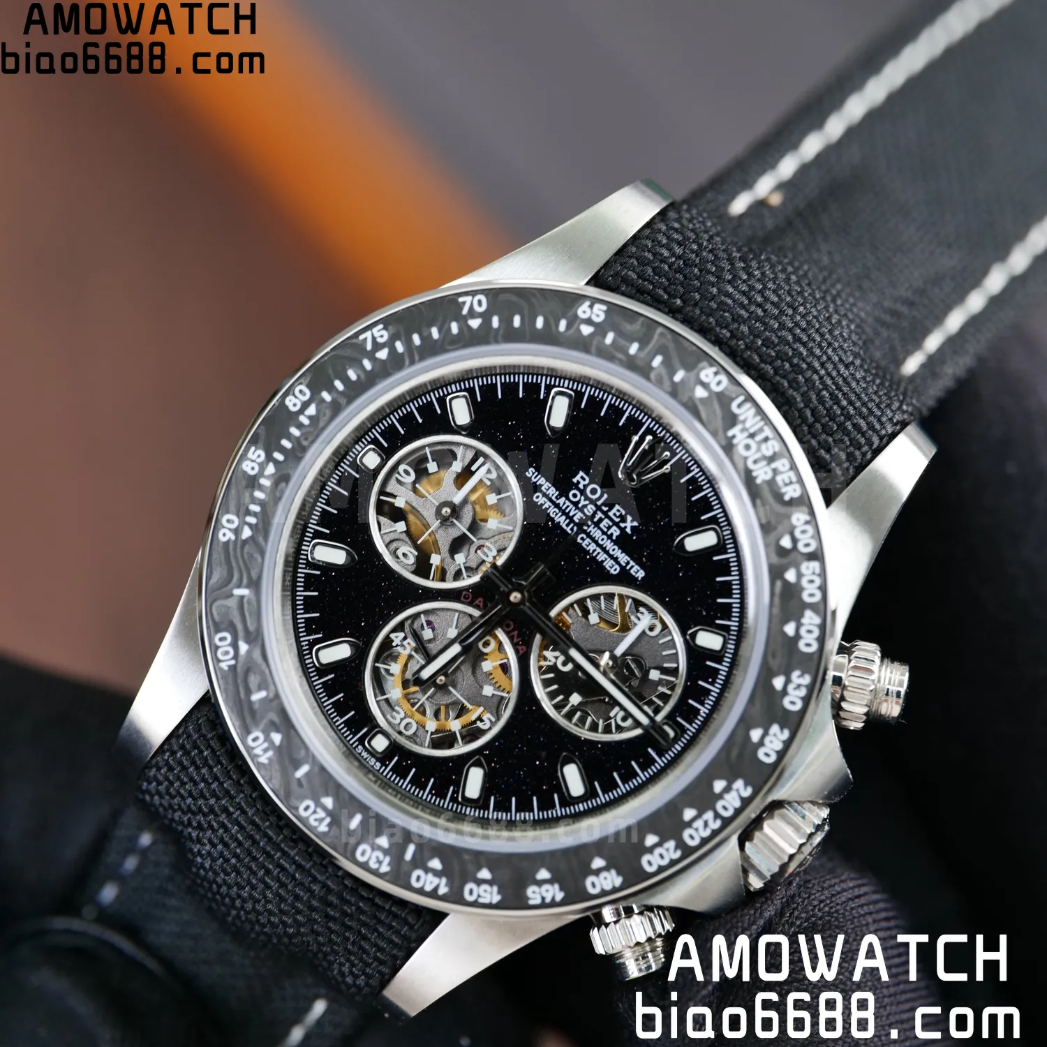 Rolex DIW Ventura Daytona ADGF Best Edition Stars Dial on Black Nylon Strap SA4130 70 3b6355a7898ecde 阿默表行AmoWatch