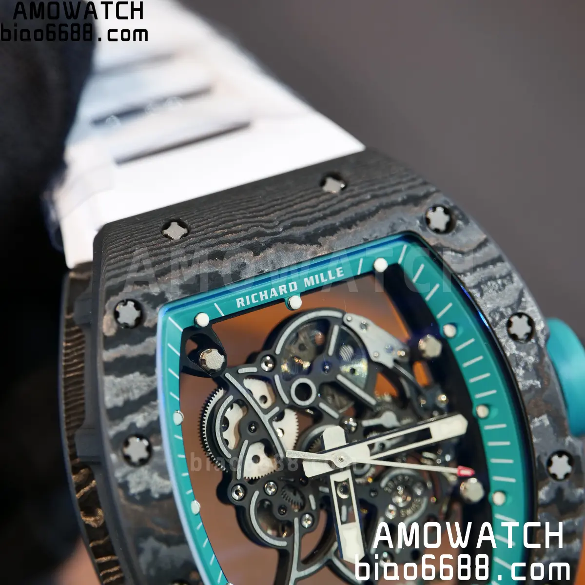 Custom Made Richard Mille RM055 NTPT 'Yas Marina Circuit' Carbon Vaucher RMUL2 Super Clone 116 4b884b98fbce71f 阿默表行AmoWatch