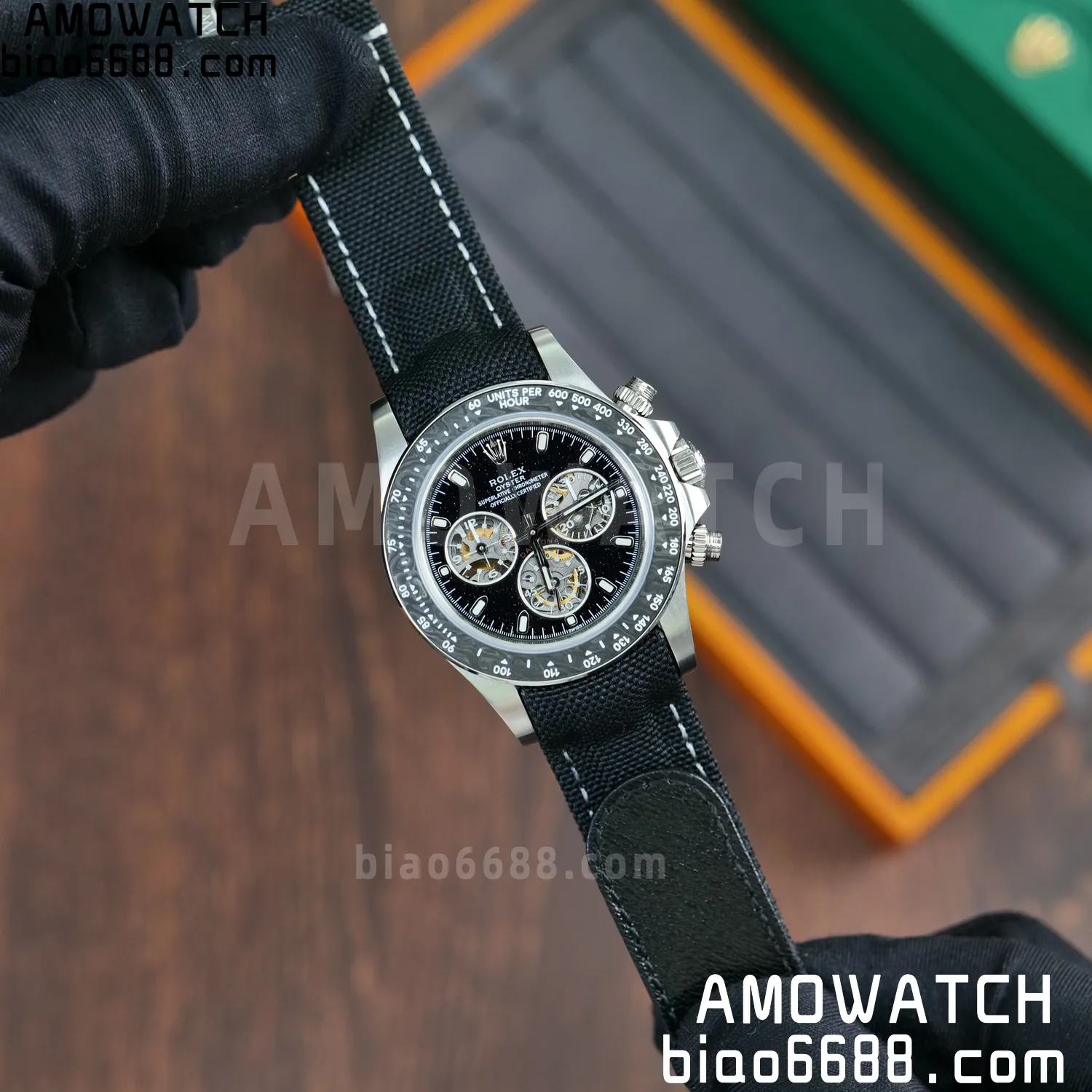 Rolex DIW Ventura Daytona ADGF Best Edition Stars Dial on Black Nylon Strap SA4130 58 5606933d2de009a 阿默表行AmoWatch