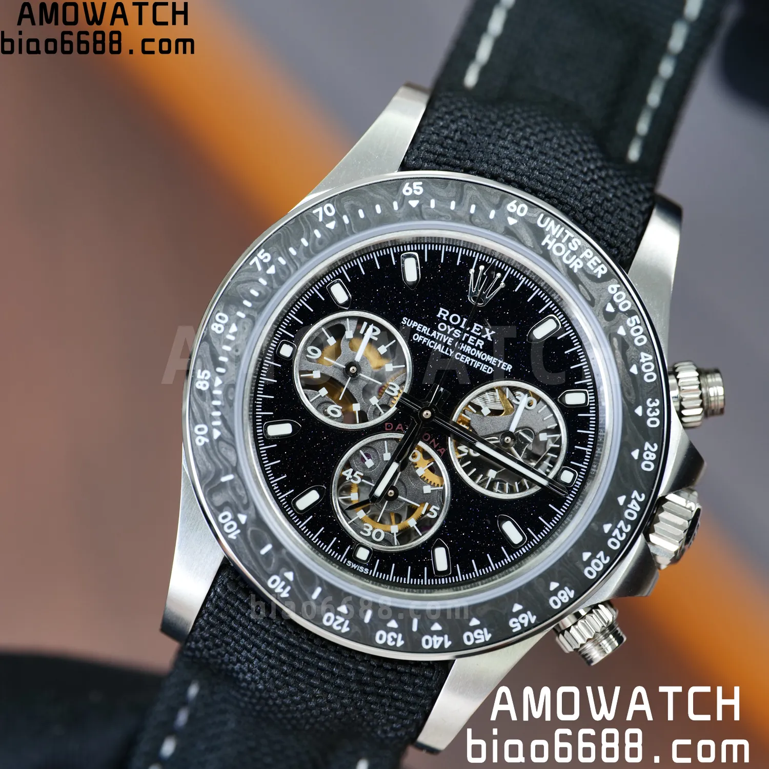Rolex DIW Ventura Daytona ADGF Best Edition Stars Dial on Black Nylon Strap SA4130 77 72ba1e7d688ef1a 阿默表行AmoWatch