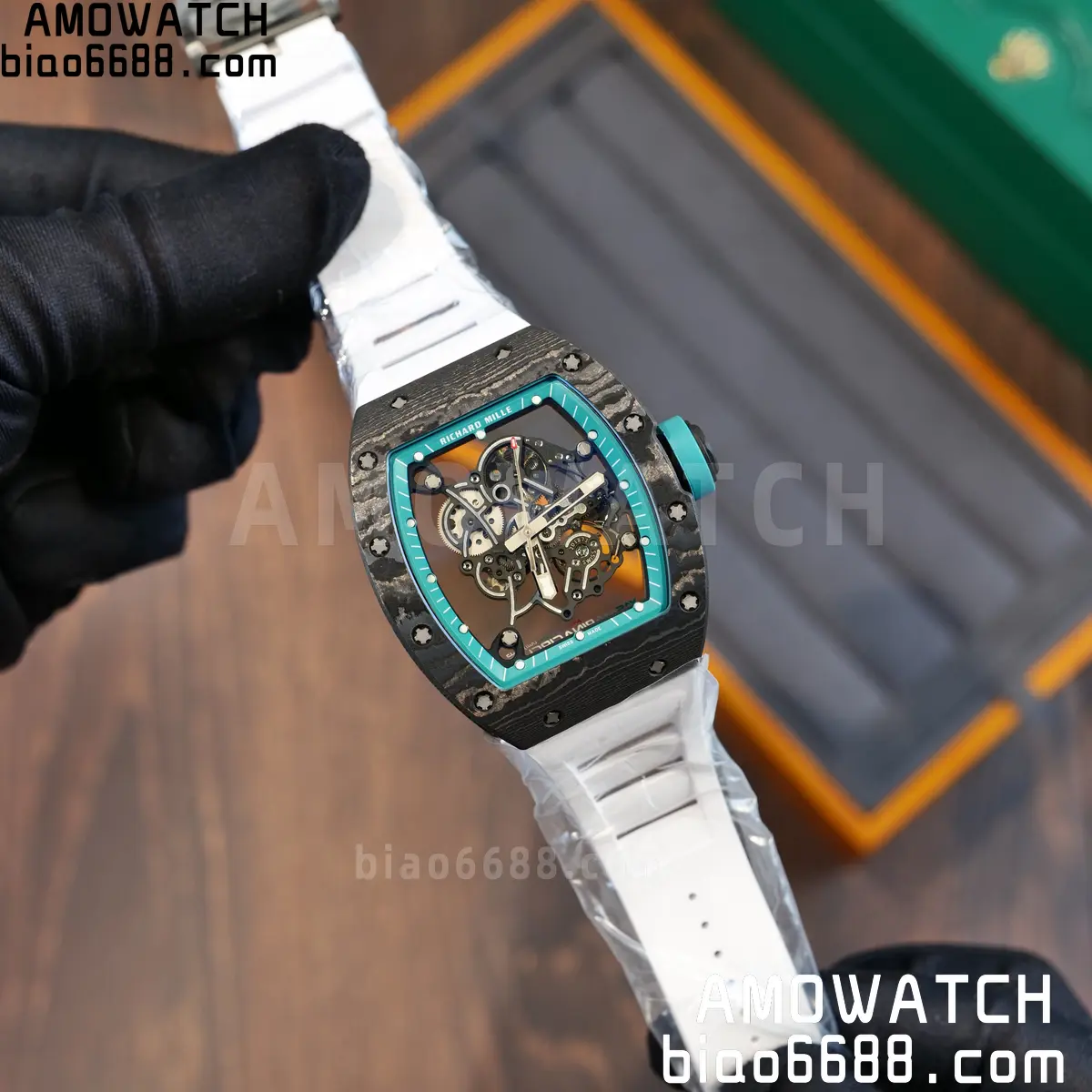 Custom Made Richard Mille RM055 NTPT 'Yas Marina Circuit' Carbon Vaucher RMUL2 Super Clone 97 746b0b58c7cf3fe 阿默表行AmoWatch
