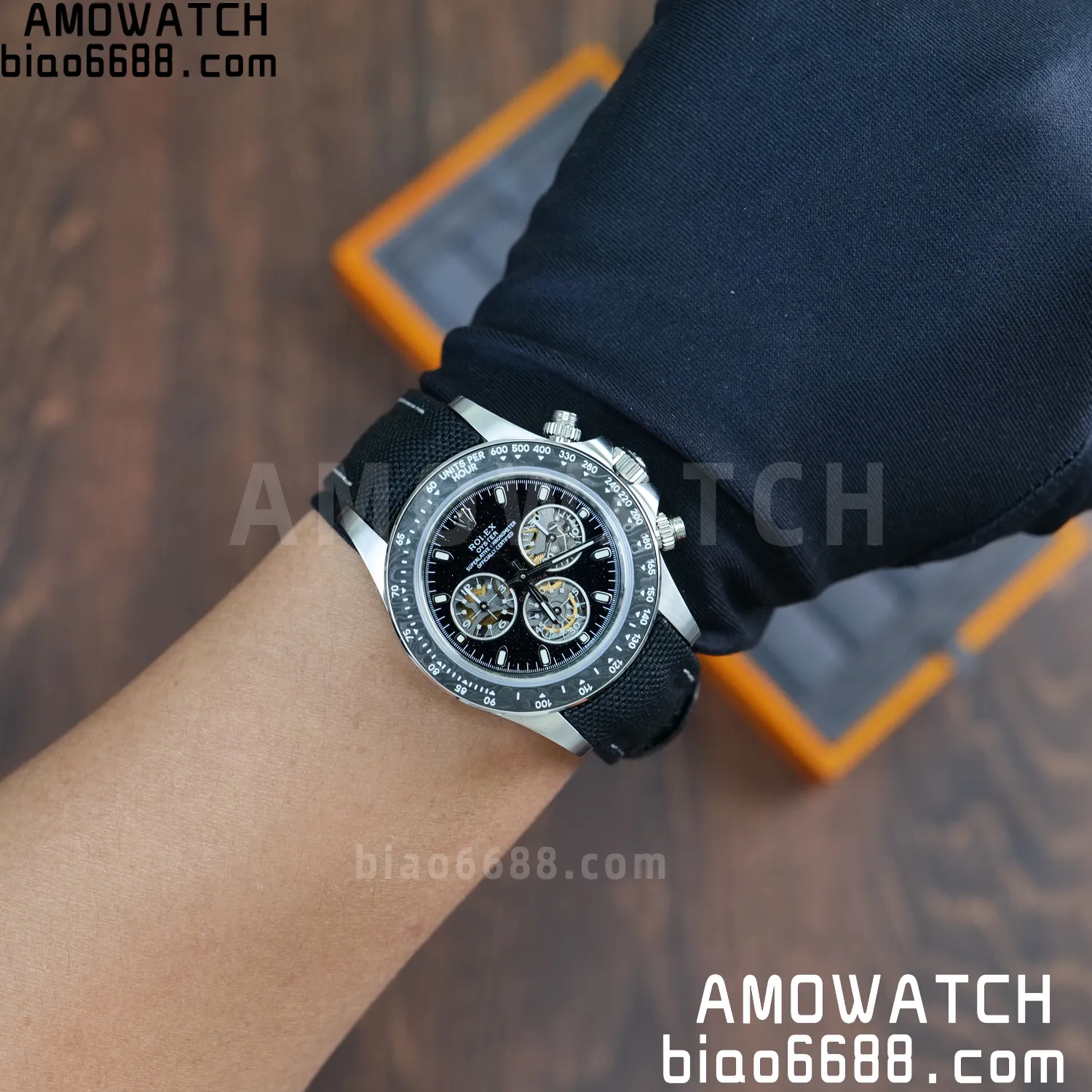 Rolex DIW Ventura Daytona ADGF Best Edition Stars Dial on Black Nylon Strap SA4130 84 8eb27b6392f93b4 阿默表行AmoWatch