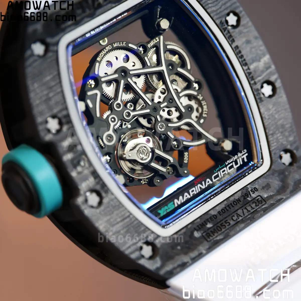 Custom Made Richard Mille RM055 NTPT 'Yas Marina Circuit' Carbon Vaucher RMUL2 Super Clone 123 8f77b49bbcc0e62 阿默表行AmoWatch