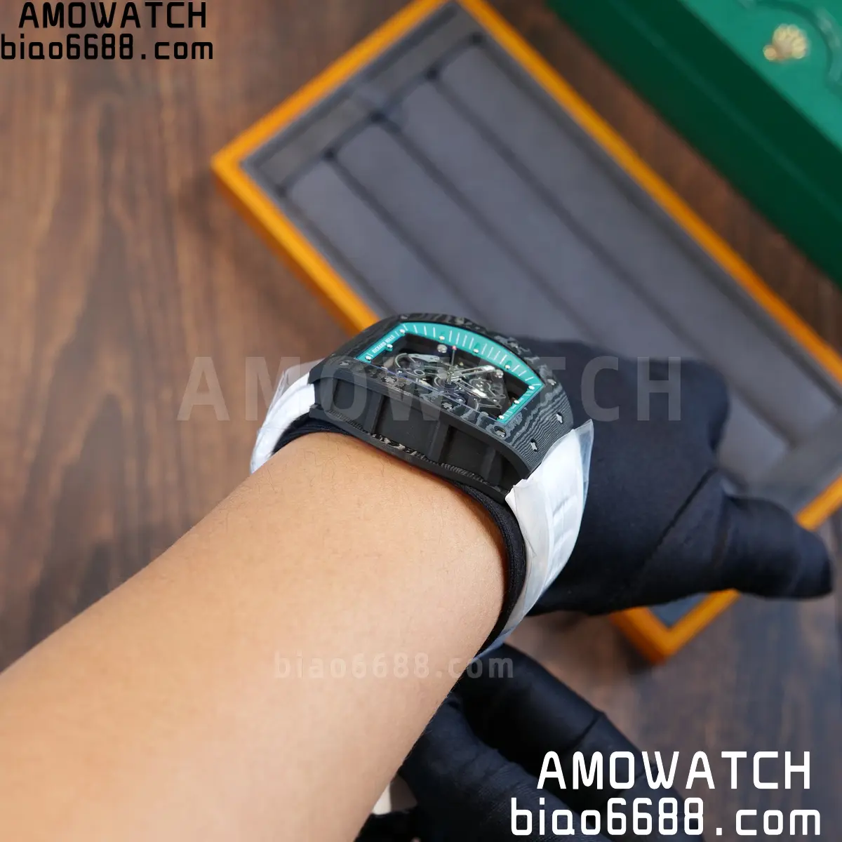 Custom Made Richard Mille RM055 NTPT 'Yas Marina Circuit' Carbon Vaucher RMUL2 Super Clone 141 97f7e87c726deec 阿默表行AmoWatch