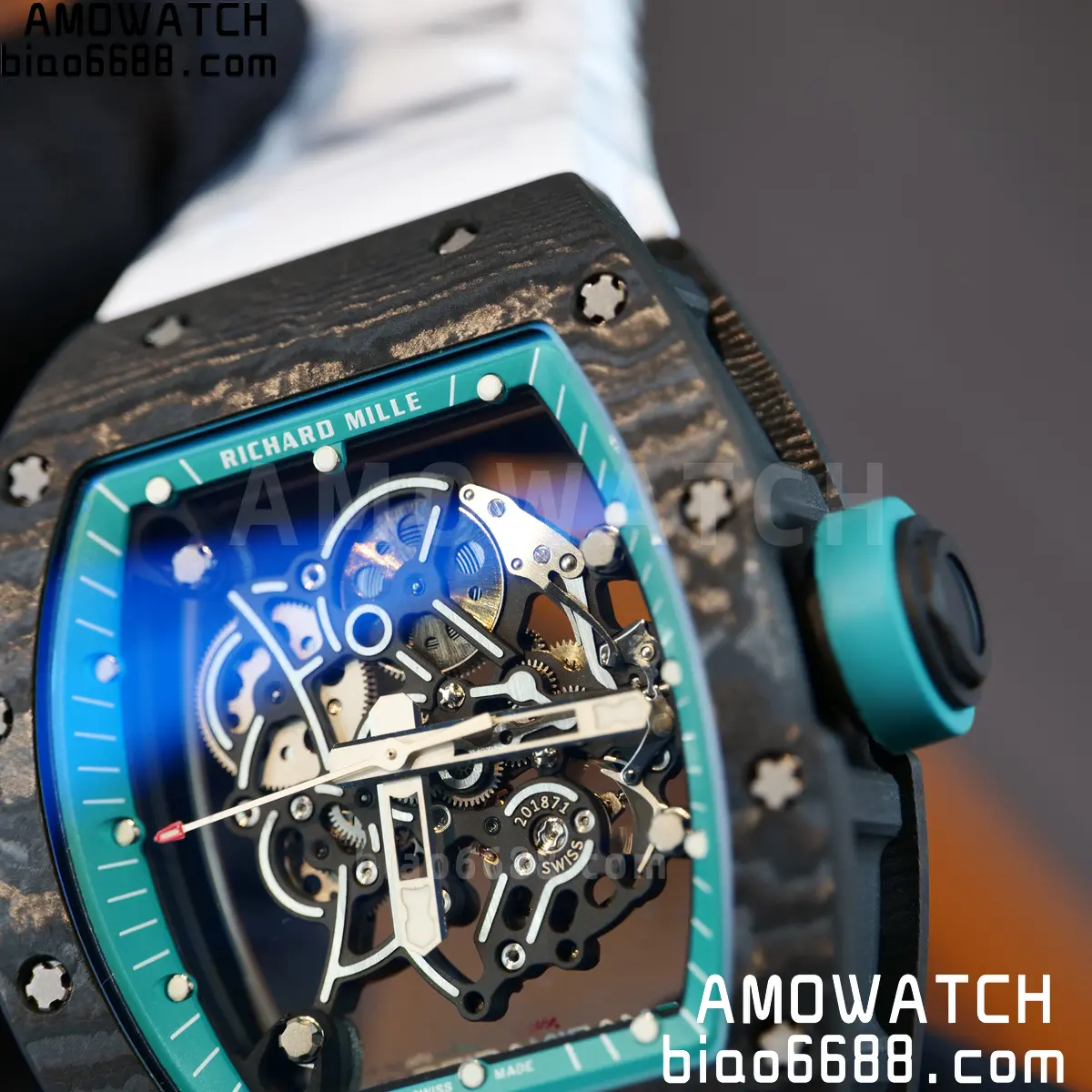 Custom Made Richard Mille RM055 NTPT 'Yas Marina Circuit' Carbon Vaucher RMUL2 Super Clone 119 9c193a1f8e11063 阿默表行AmoWatch