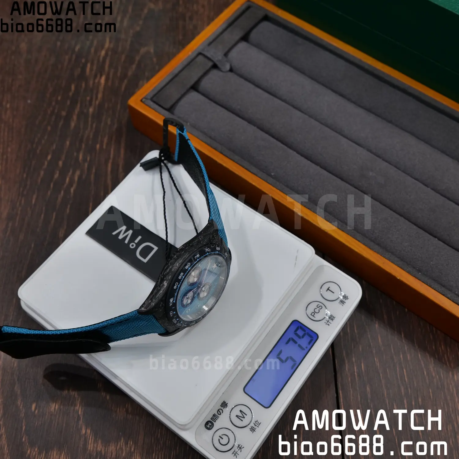 Rolex Daytona DIW Black Carbon DIWF Best Edition Blue/Silver Roman Dial on Blue Nylon Strap DD4801 67 9f8c880b7c5ae77 阿默表行AmoWatch