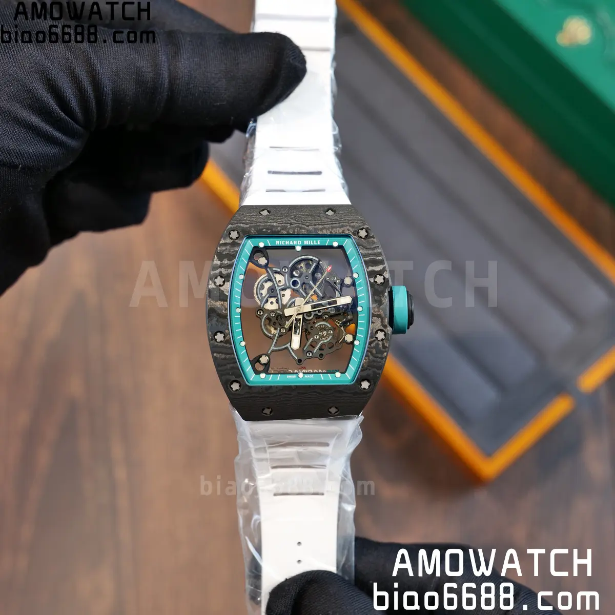 Custom Made Richard Mille RM055 NTPT 'Yas Marina Circuit' Carbon Vaucher RMUL2 Super Clone 98 b1d0d1c6bd2490e 阿默表行AmoWatch