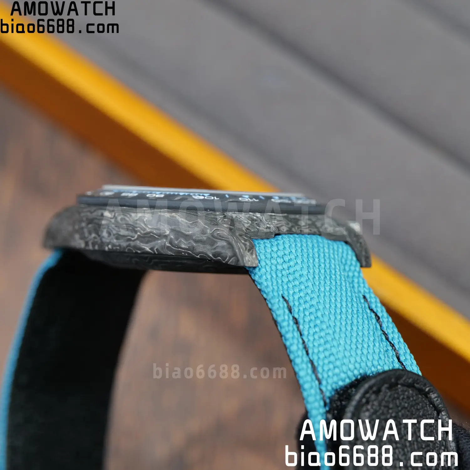 Rolex Daytona DIW Black Carbon DIWF Best Edition Blue/Silver Roman Dial on Blue Nylon Strap DD4801 75 b1dee827841d755 阿默表行AmoWatch