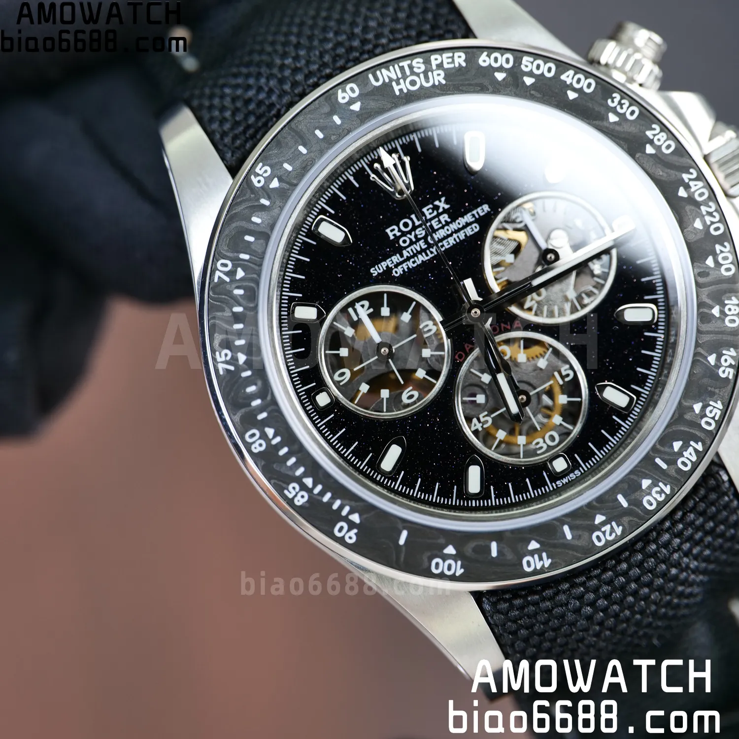 Rolex DIW Ventura Daytona ADGF Best Edition Stars Dial on Black Nylon Strap SA4130 73 bd13c58774fd56d 阿默表行AmoWatch