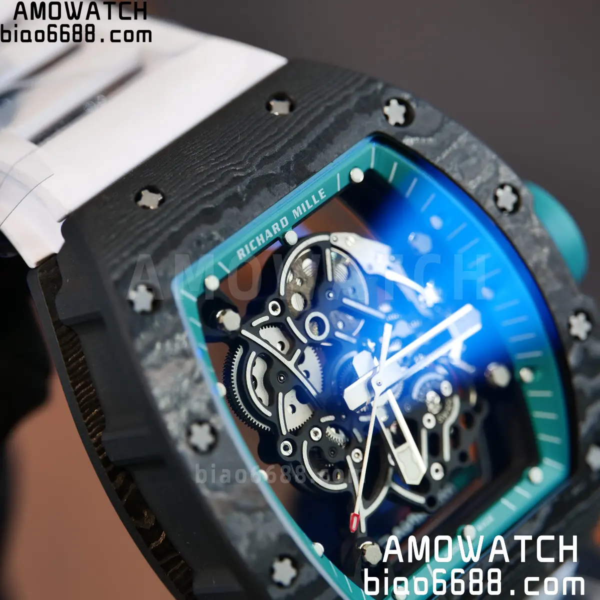 Custom Made Richard Mille RM055 NTPT 'Yas Marina Circuit' Carbon Vaucher RMUL2 Super Clone 118 c3781c568807590 阿默表行AmoWatch