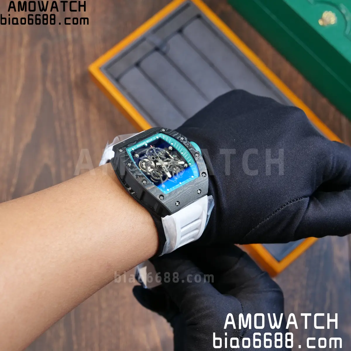 Custom Made Richard Mille RM055 NTPT 'Yas Marina Circuit' Carbon Vaucher RMUL2 Super Clone 138 c51f4a2eadef6b9 阿默表行AmoWatch