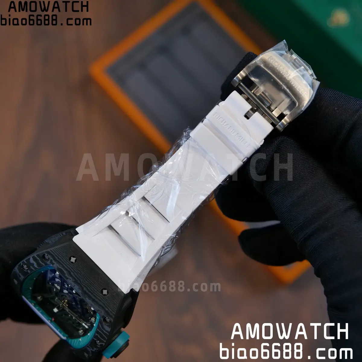 Custom Made Richard Mille RM055 NTPT 'Yas Marina Circuit' Carbon Vaucher RMUL2 Super Clone 102 c57fcbeca0b0579 阿默表行AmoWatch