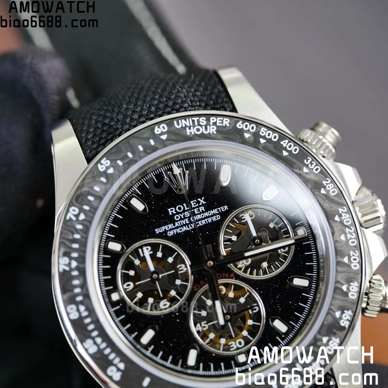 Rolex DIW Ventura Daytona ADGF Best Edition Stars Dial on Black Nylon Strap SA4130 75 e1156b4d60166b1 阿默表行AmoWatch