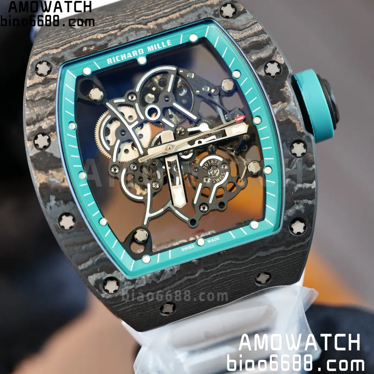 Custom Made Richard Mille RM055 NTPT 'Yas Marina Circuit' Carbon Vaucher RMUL2 Super Clone 115 e346e885991a578 阿默表行AmoWatch