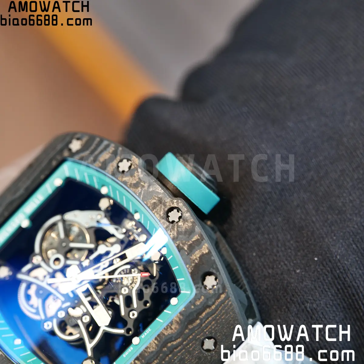 Custom Made Richard Mille RM055 NTPT 'Yas Marina Circuit' Carbon Vaucher RMUL2 Super Clone 135 f44eb96f2464d56 阿默表行AmoWatch