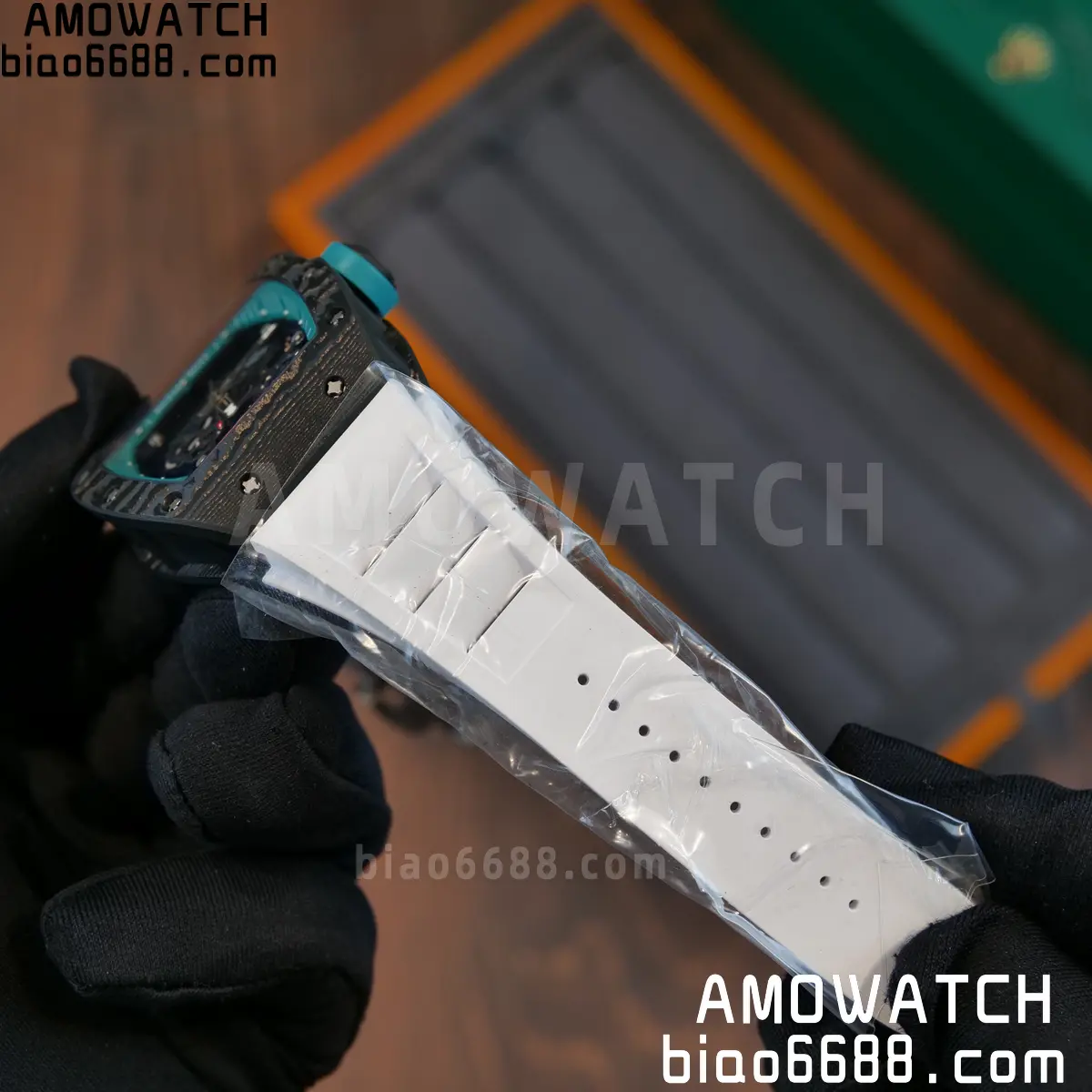Custom Made Richard Mille RM055 NTPT 'Yas Marina Circuit' Carbon Vaucher RMUL2 Super Clone 103 f488a83df256a87 阿默表行AmoWatch