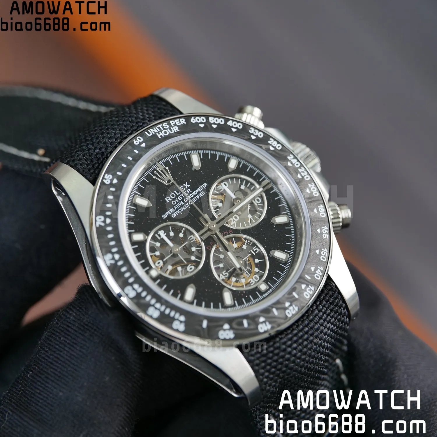 Rolex DIW Ventura Daytona ADGF Best Edition Stars Dial on Black Nylon Strap SA4130 69 f493a55a35e7c6d 阿默表行AmoWatch