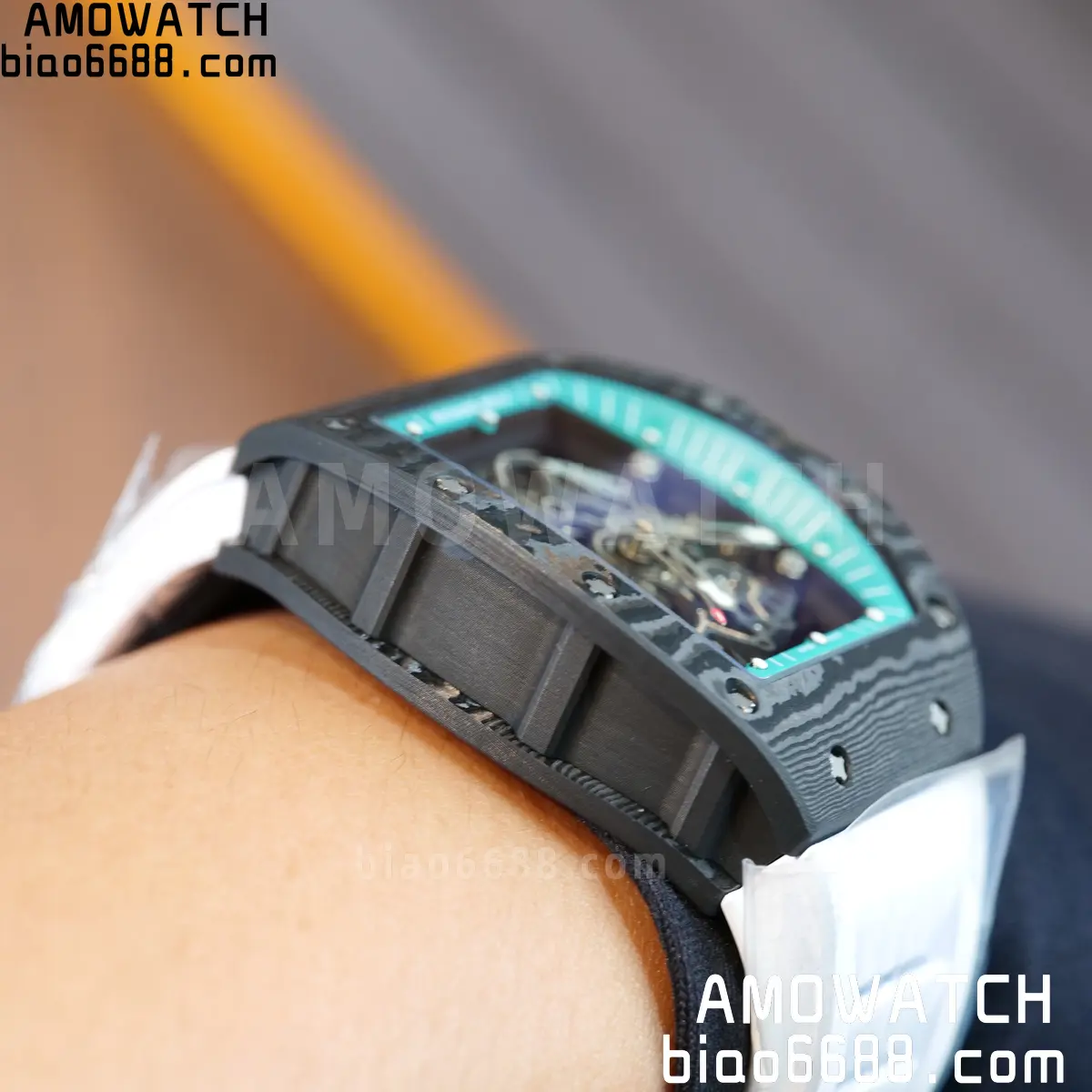 Custom Made Richard Mille RM055 NTPT 'Yas Marina Circuit' Carbon Vaucher RMUL2 Super Clone 137 ffb29762efea160 阿默表行AmoWatch