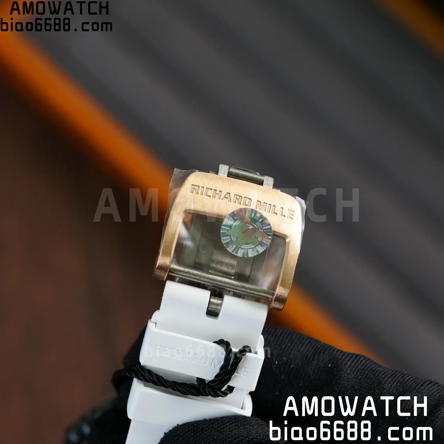 RM07 Ladies White Ceramic ZF 1:1 Best Edition Red Dial on White Rubber Strap CRMA2 Clone 87 7d747d55825d3d9 阿默表行AmoWatch