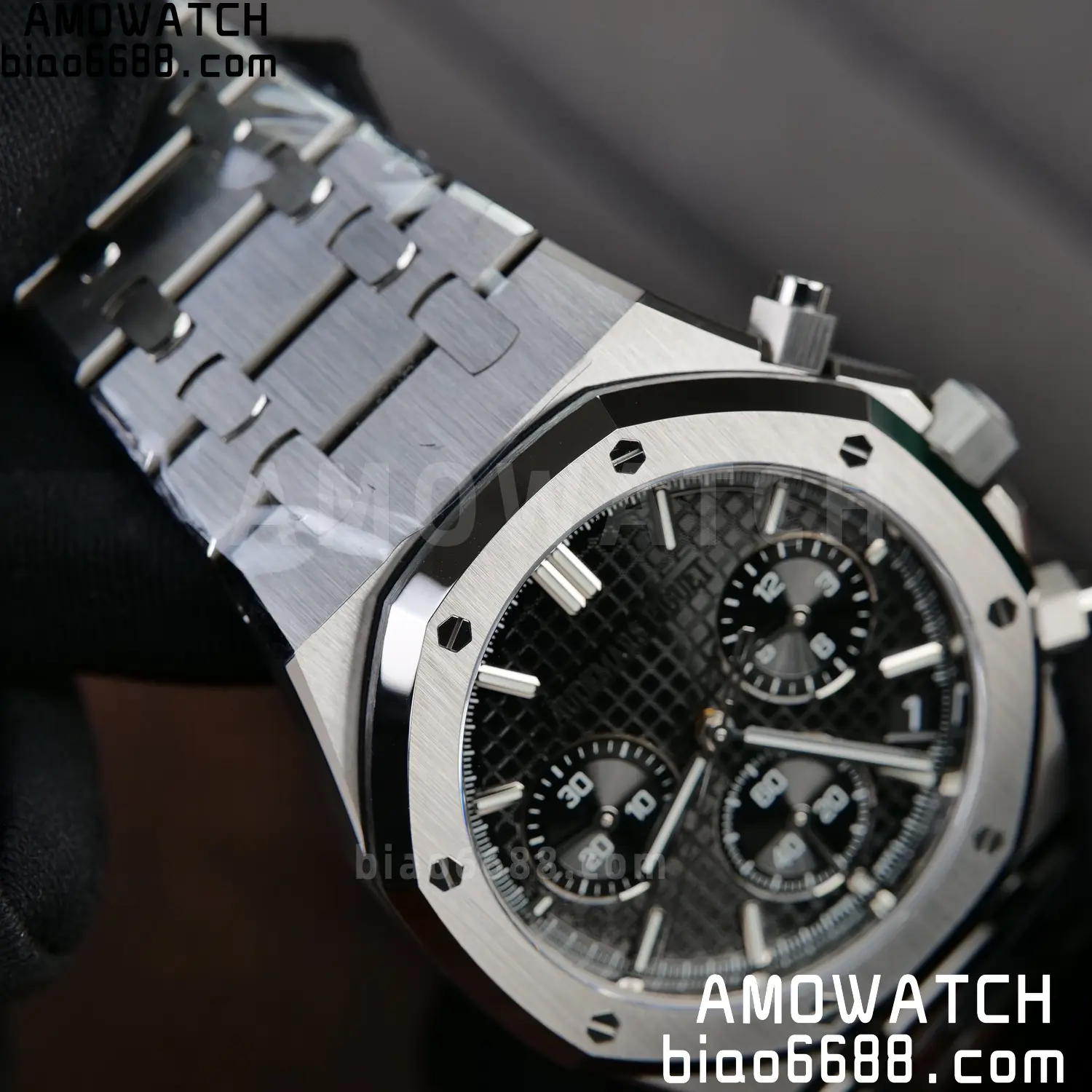 AP Royal Oak Chrono 26240 SS DDF 1:1 Best Edition Black Dial on SS Bracelet DD4401 Super Clone 86 0be66308a534ace AMO Watch