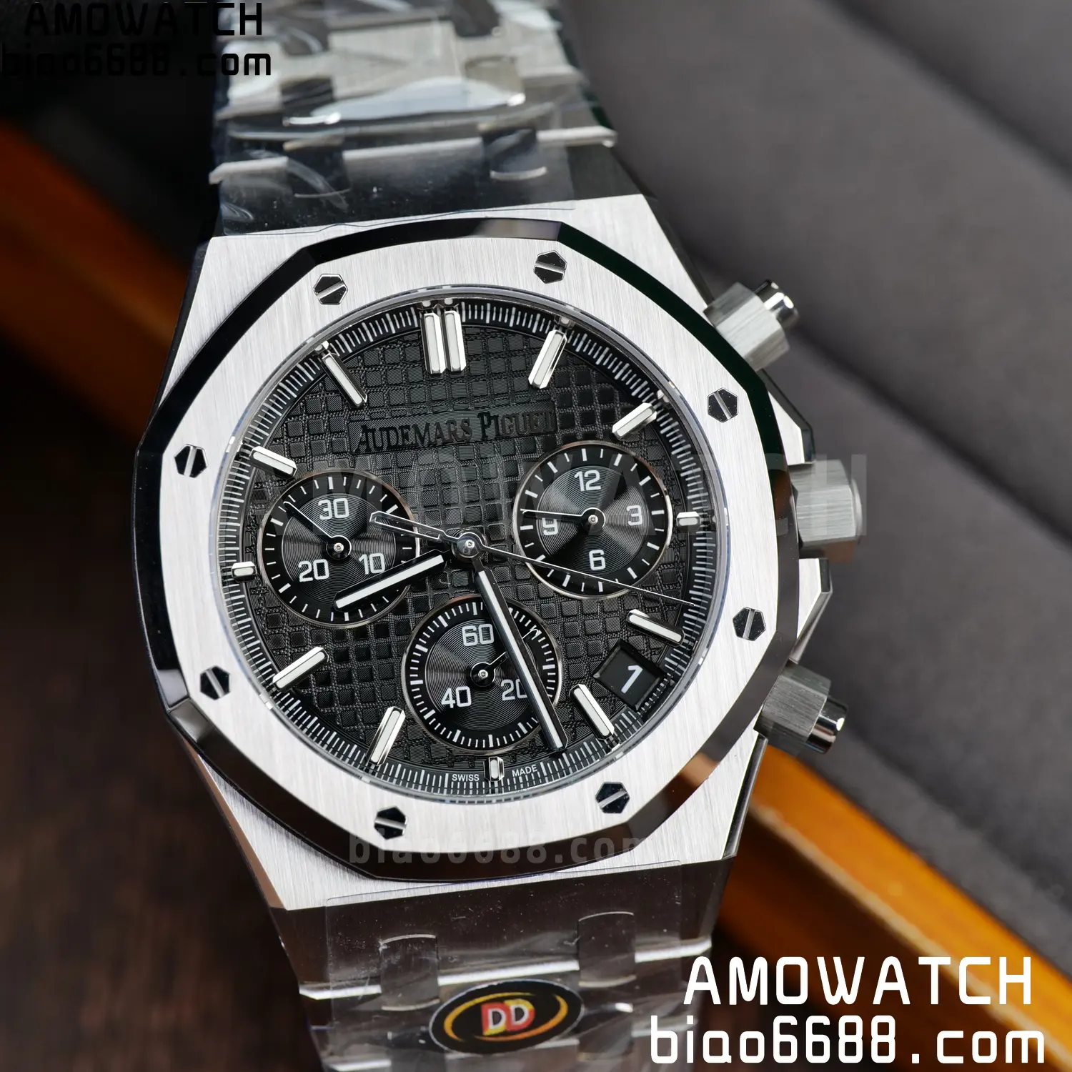 AP Royal Oak Chrono 26240 SS DDF 1:1 Best Edition Black Dial on SS Bracelet DD4401 Super Clone 107 2be2ac5156830a4 AMO Watch