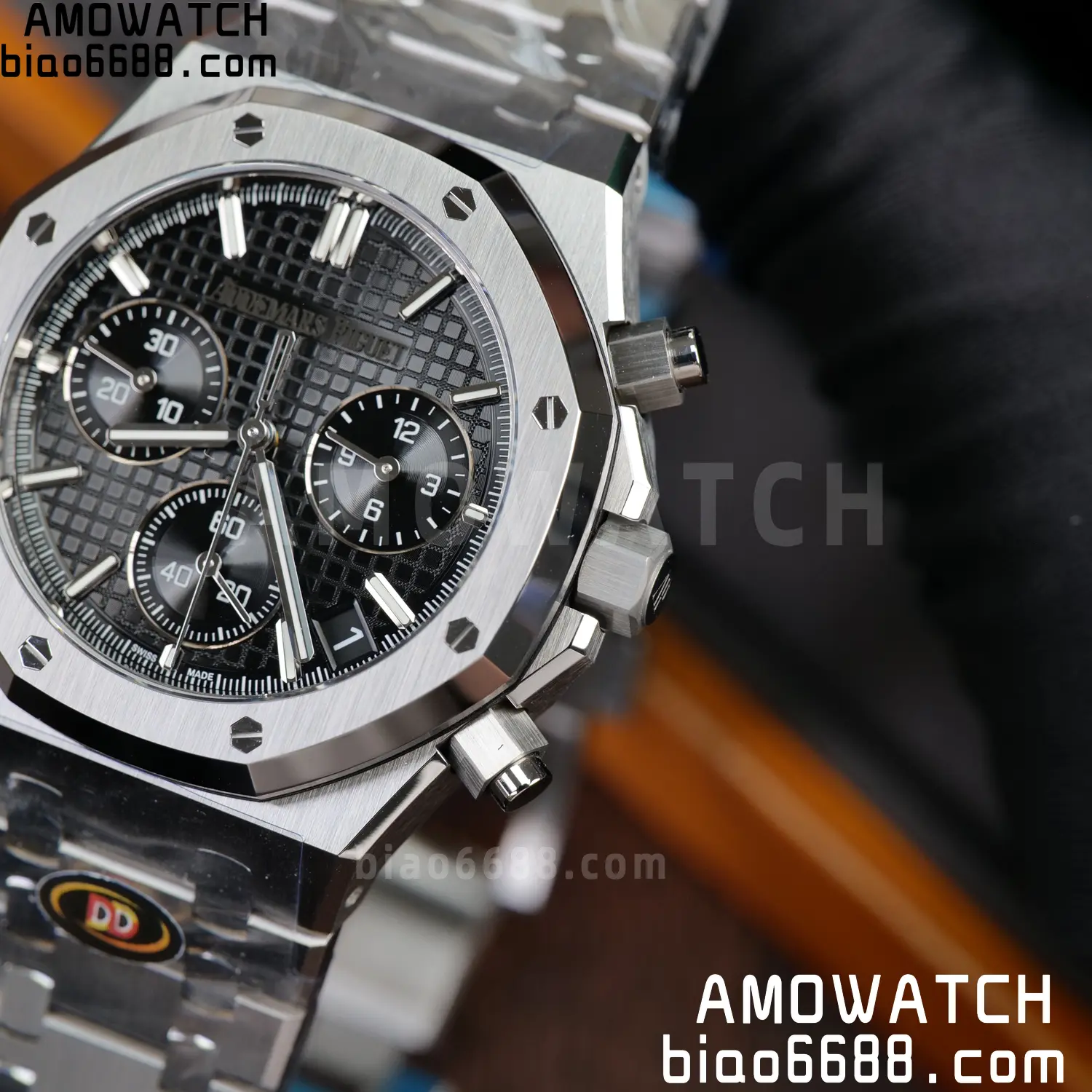 AP Royal Oak Chrono 26240 SS DDF 1:1 Best Edition Black Dial on SS Bracelet DD4401 Super Clone 83 3fe2acf3bee4297 AMO Watch