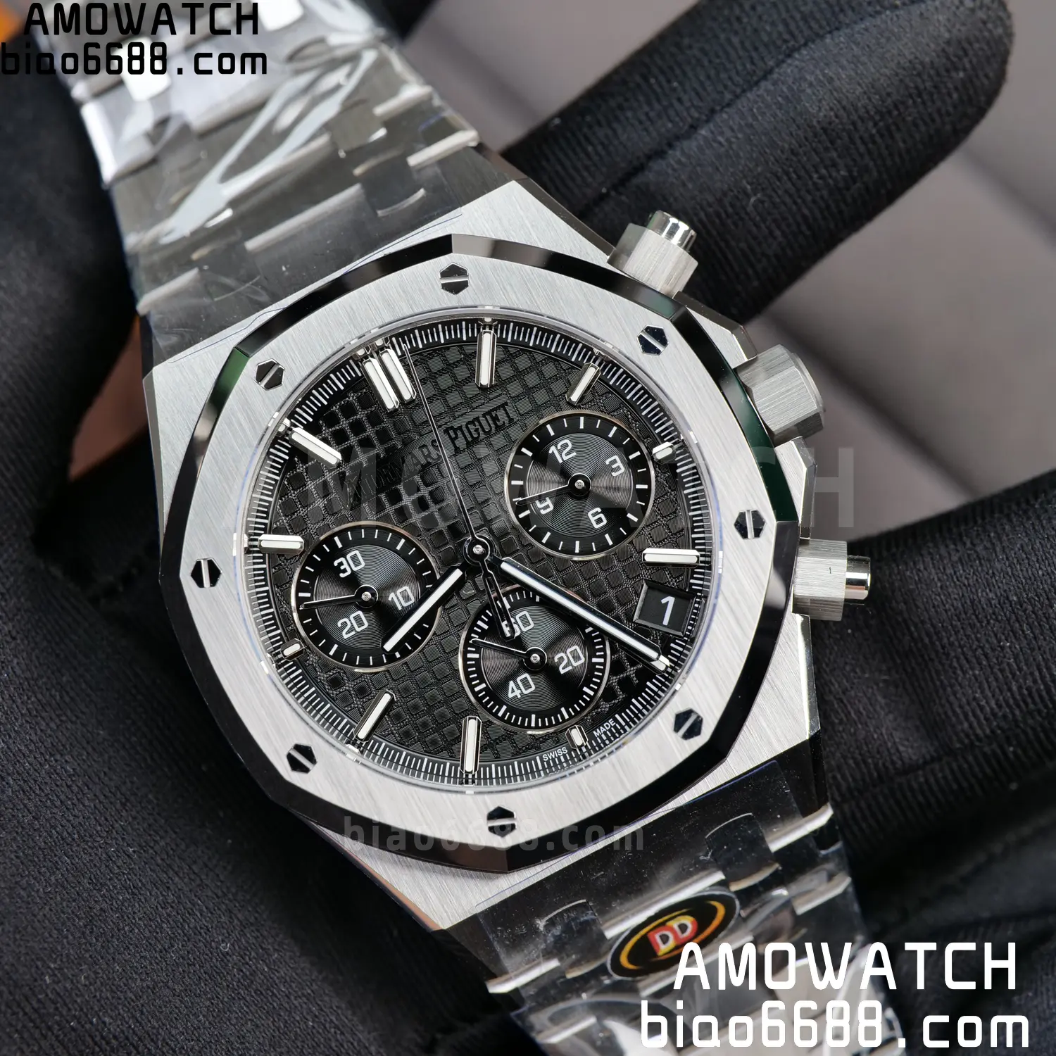 AP Royal Oak Chrono 26240 SS DDF 1:1 Best Edition Black Dial on SS Bracelet DD4401 Super Clone 92 4b21b2d1b9d12ae AMO Watch
