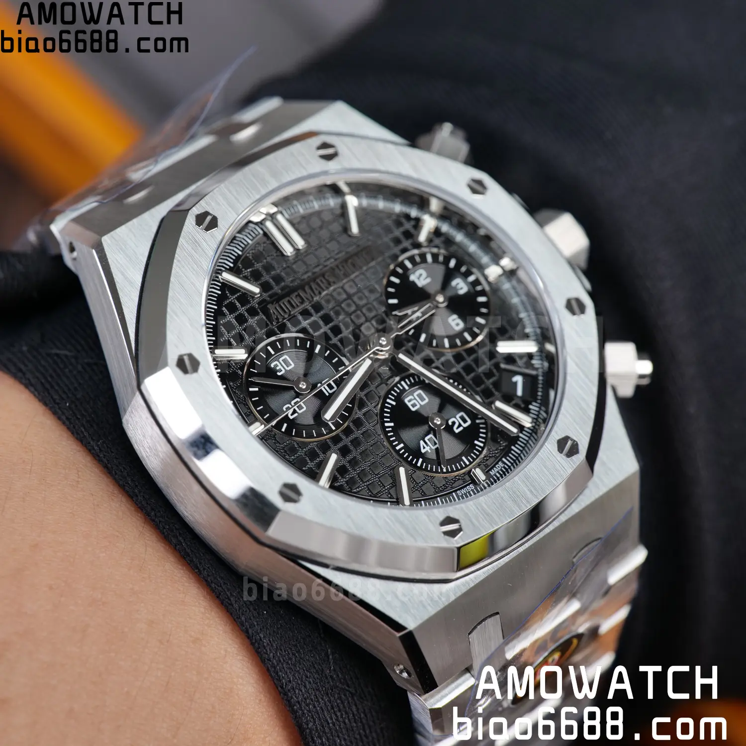 AP Royal Oak Chrono 26240 SS DDF 1:1 Best Edition Black Dial on SS Bracelet DD4401 Super Clone 105 5a8d49a40dc7396 AMO Watch