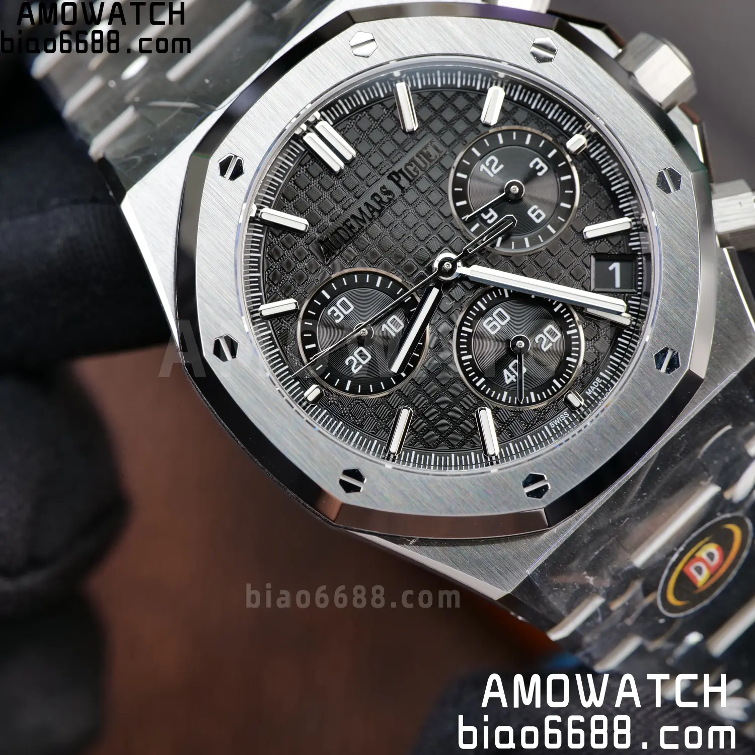 AP Royal Oak Chrono 26240 SS DDF 1:1 Best Edition Black Dial on SS Bracelet DD4401 Super Clone 88 7b023a536b7667a AMO Watch