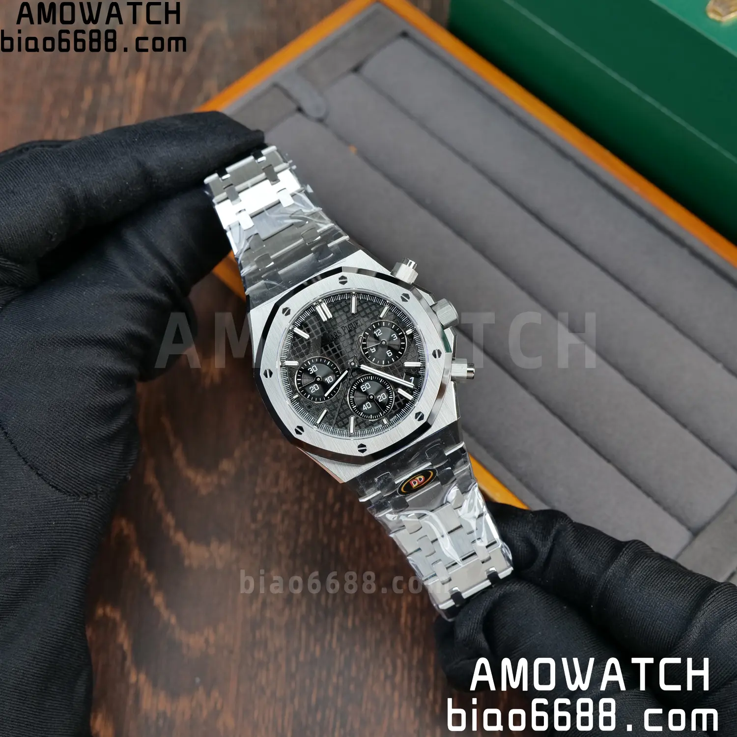 AP Royal Oak Chrono 26240 SS DDF 1:1 Best Edition Black Dial on SS Bracelet DD4401 Super Clone 74 8406f5fa0377694 AMO Watch