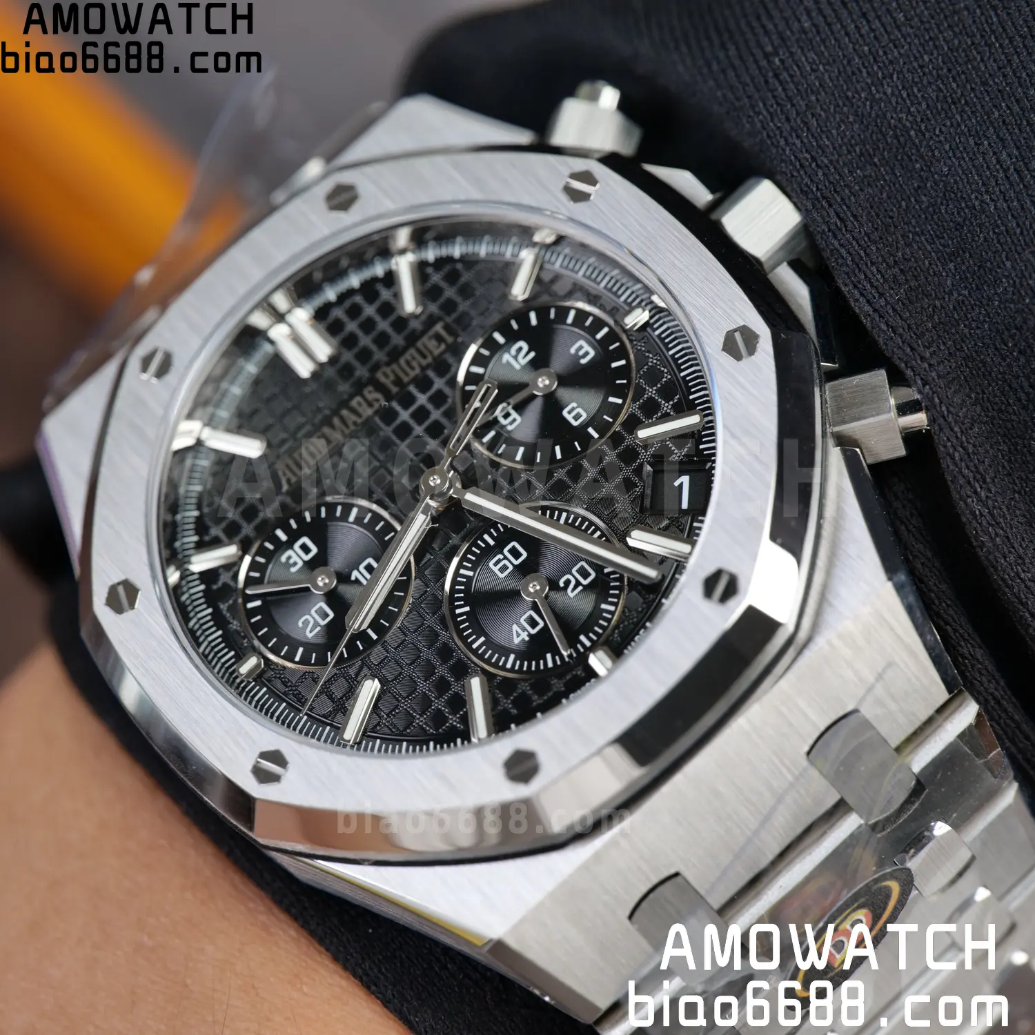 AP Royal Oak Chrono 26240 SS DDF 1:1 Best Edition Black Dial on SS Bracelet DD4401 Super Clone 104 944459ed84a0a48 AMO Watch