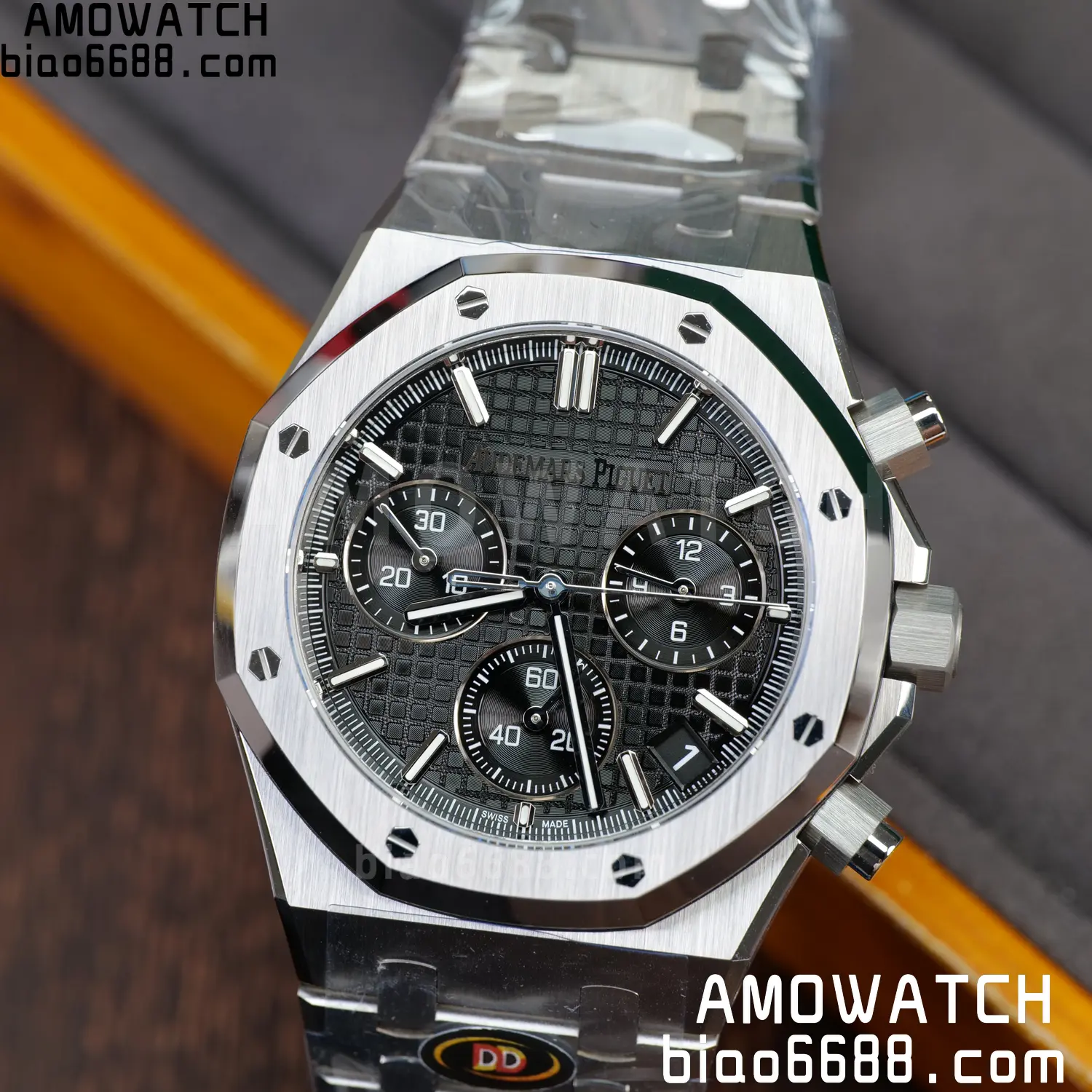 AP Royal Oak Chrono 26240 SS DDF 1:1 Best Edition Black Dial on SS Bracelet DD4401 Super Clone 106 ca08f7e774b467f AMO Watch