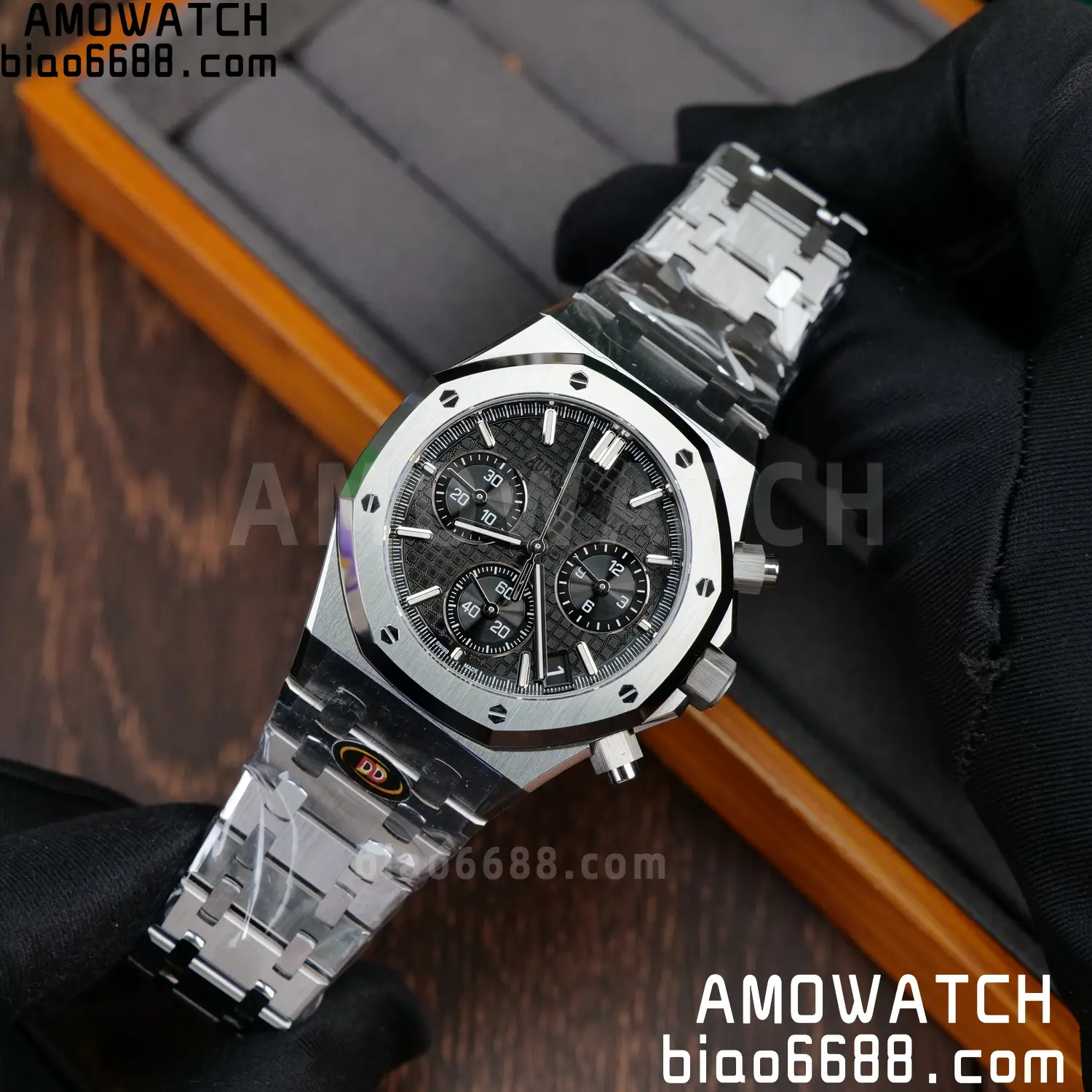 AP Royal Oak Chrono 26240 SS DDF 1:1 Best Edition Black Dial on SS Bracelet DD4401 Super Clone 76 e84a86c793fa857 AMO Watch