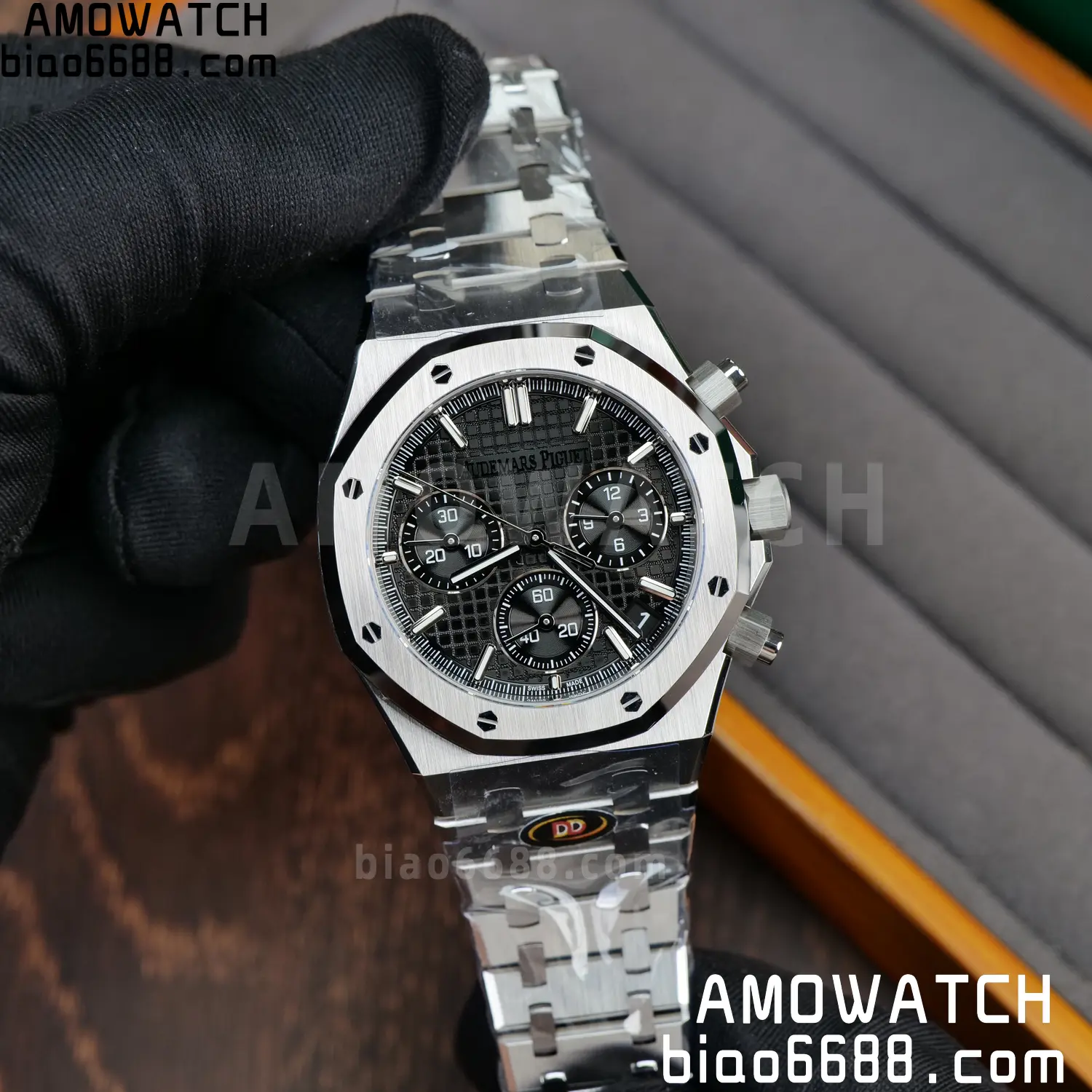AP Royal Oak Chrono 26240 SS DDF 1:1 Best Edition Black Dial on SS Bracelet DD4401 Super Clone 75 fd58b985309a6f8 AMO Watch