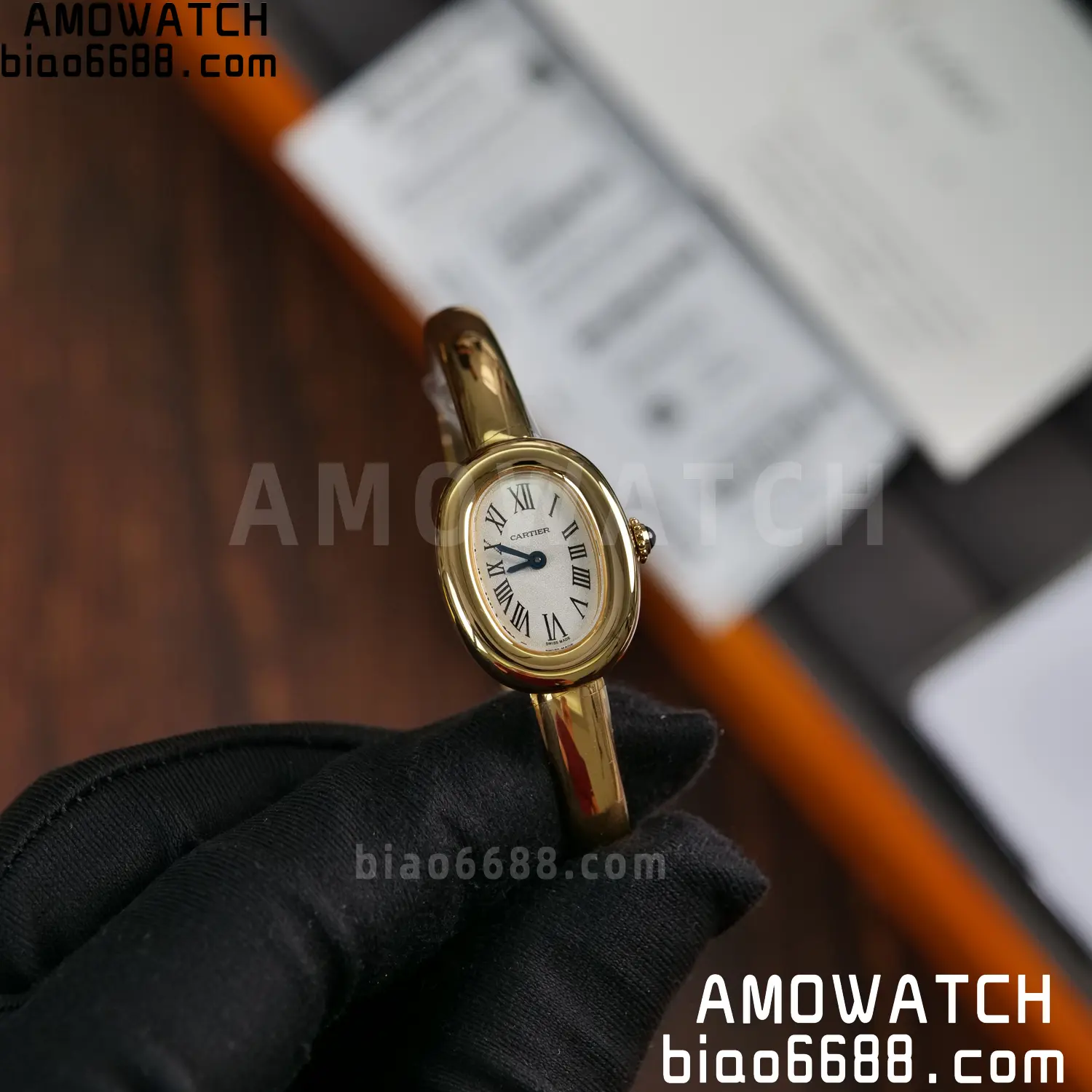 Cartier Baignoire 18.7mm YG WGBA0035 BBAF 1:1 Best Edition White Dial on YG Bracelet Ronda Quartz 63 019765e6725c709 AMO Watch