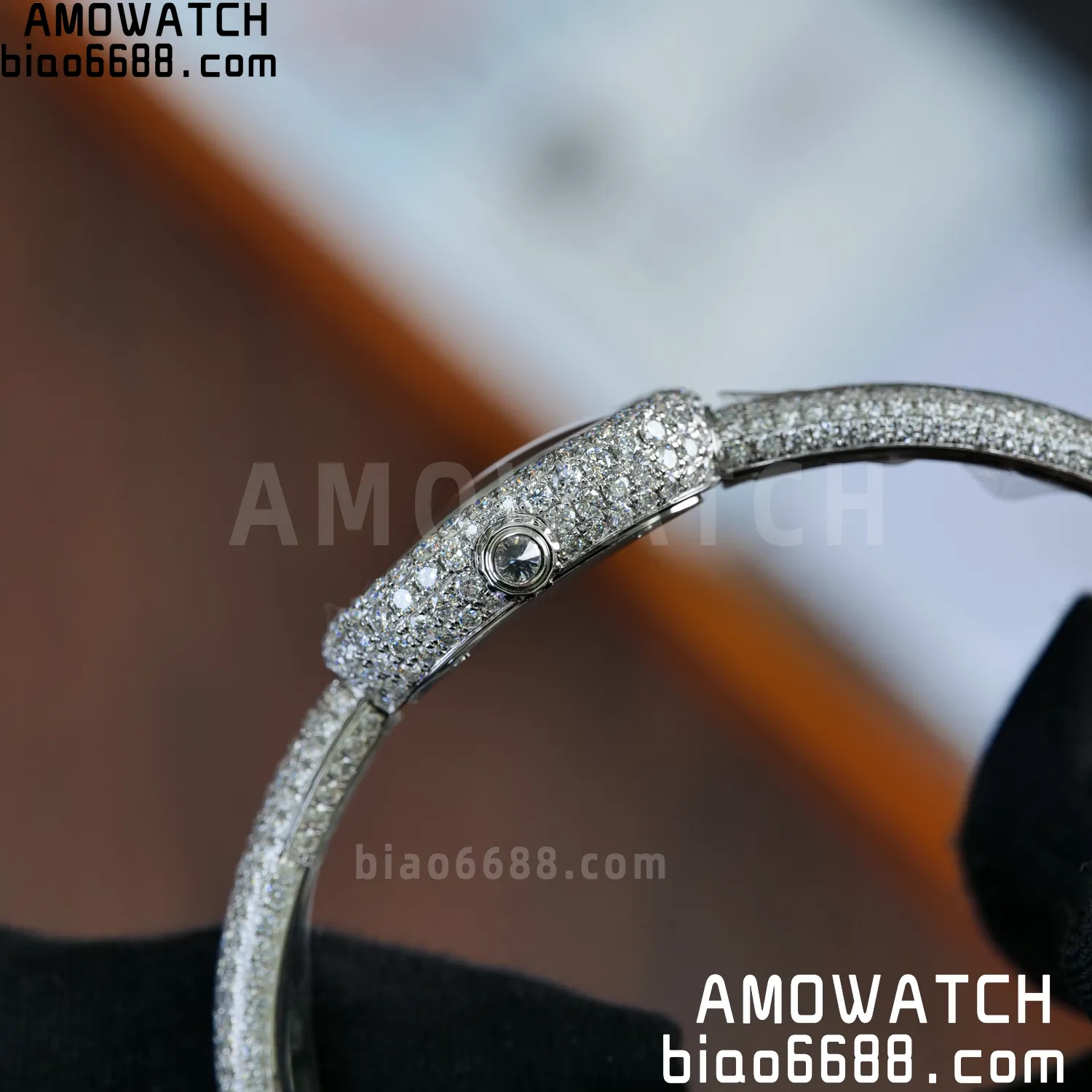 Cartier Baignoire 18.7mm HPI01773 BBAF 1:1 Best Edition White Dial on Moissanite bracelet Bracelet Ronda Quartz 69 0365befa6fe787f AMO Watch