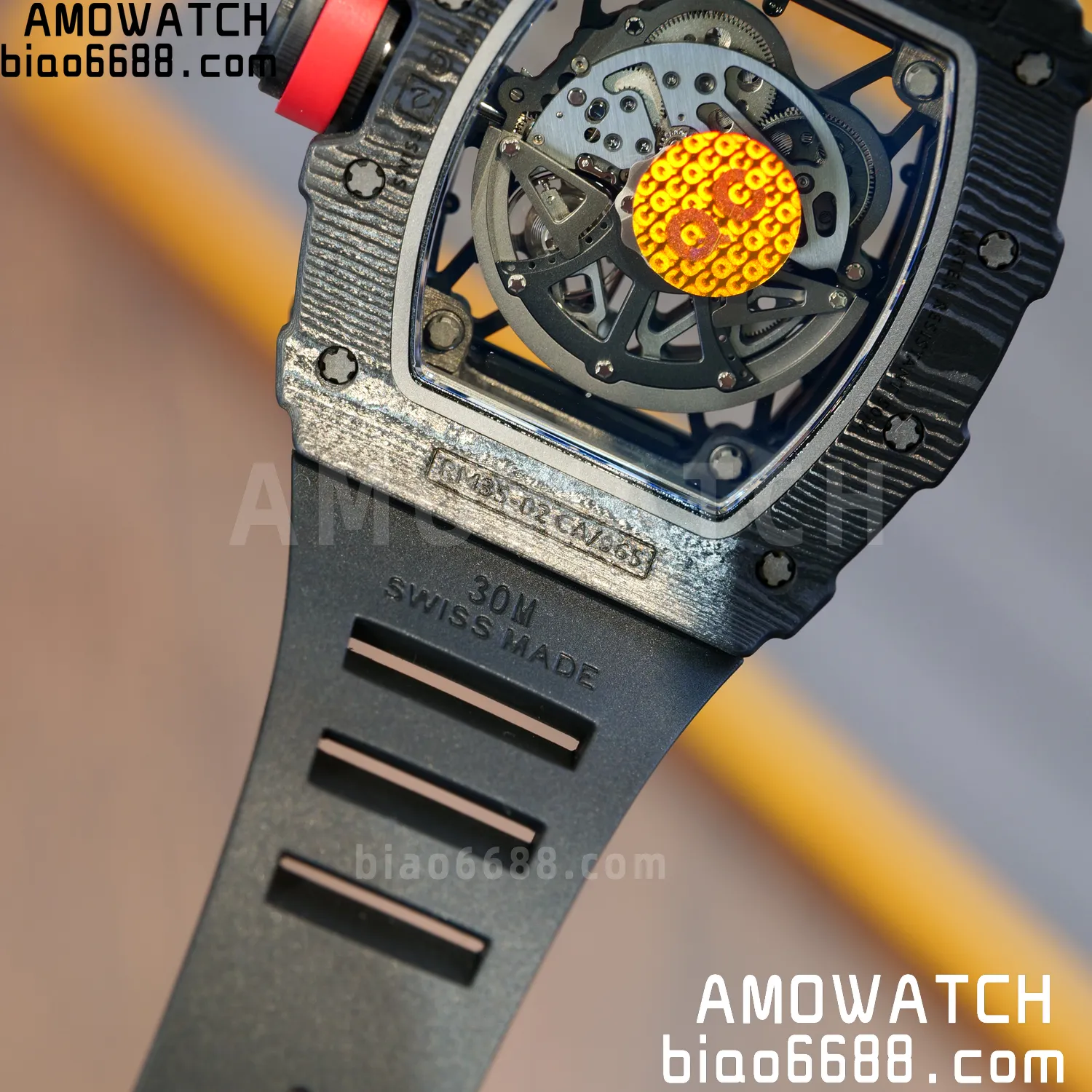 RICHARD MILLE RM35-02 RM3502 NTPT APSF 1:1 Best Edition Black Rubber Strap RMAL1 Super Clone (Free Sprung) V2 100 1571dde67898b0e 阿默表行AmoWatch