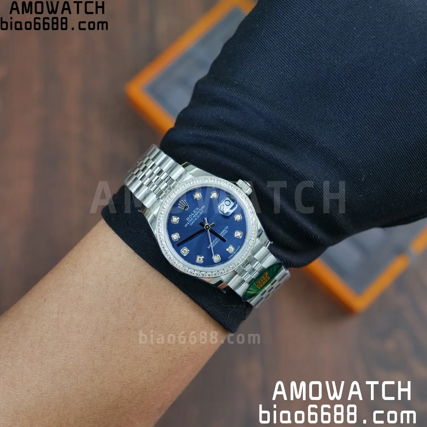 Rolex DateJust 31 278384 ARF 1:1 Best Edition 904L Steel Blue Diamond Dial Diamond bezel on SS Jubilee Bracelet 76 1b66a46d73ad7be 阿默表行AmoWatch