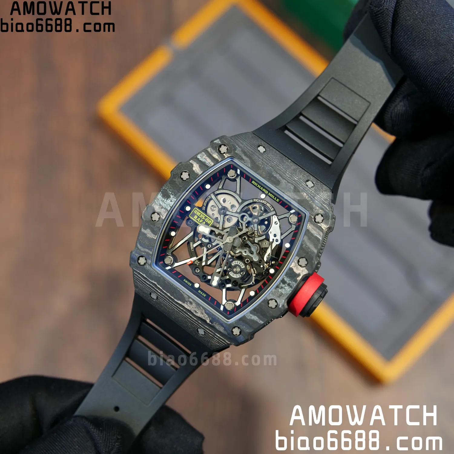 RICHARD MILLE RM35-02 RM3502 NTPT APSF 1:1 Best Edition Black Rubber Strap RMAL1 Super Clone (Free Sprung) V2 78 2627b8f68e90373 阿默表行AmoWatch